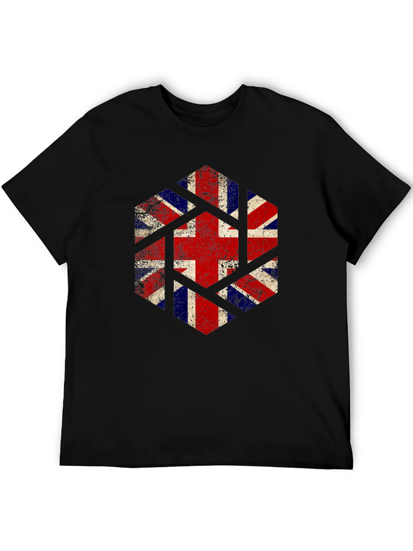 Union Jack Geometric Graphic Tee