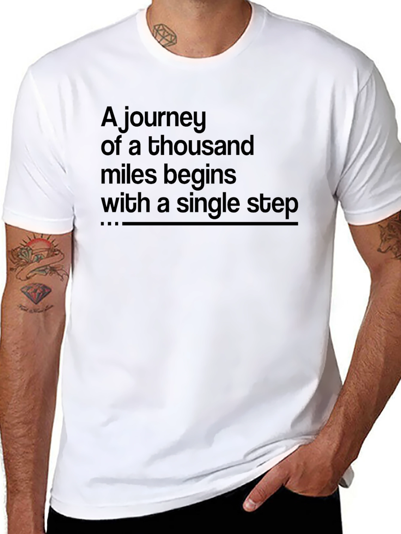 Motivational Journey T-Shirt: Single Step Starts It All