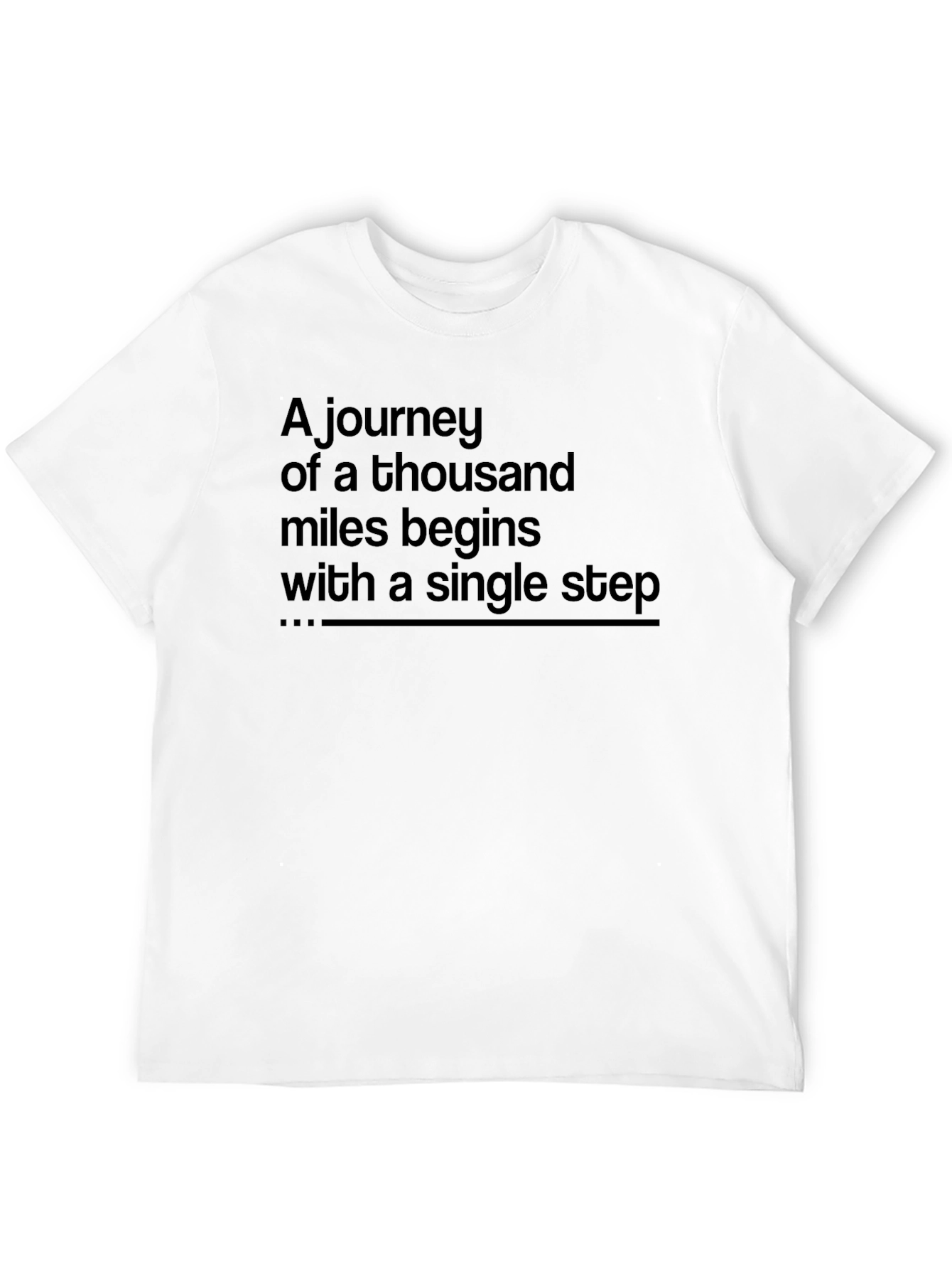 Motivational Journey T-Shirt: Single Step Starts It All