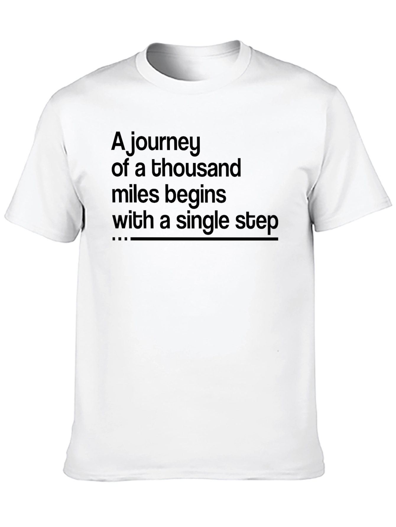 Motivational Journey T-Shirt: Single Step Starts It All