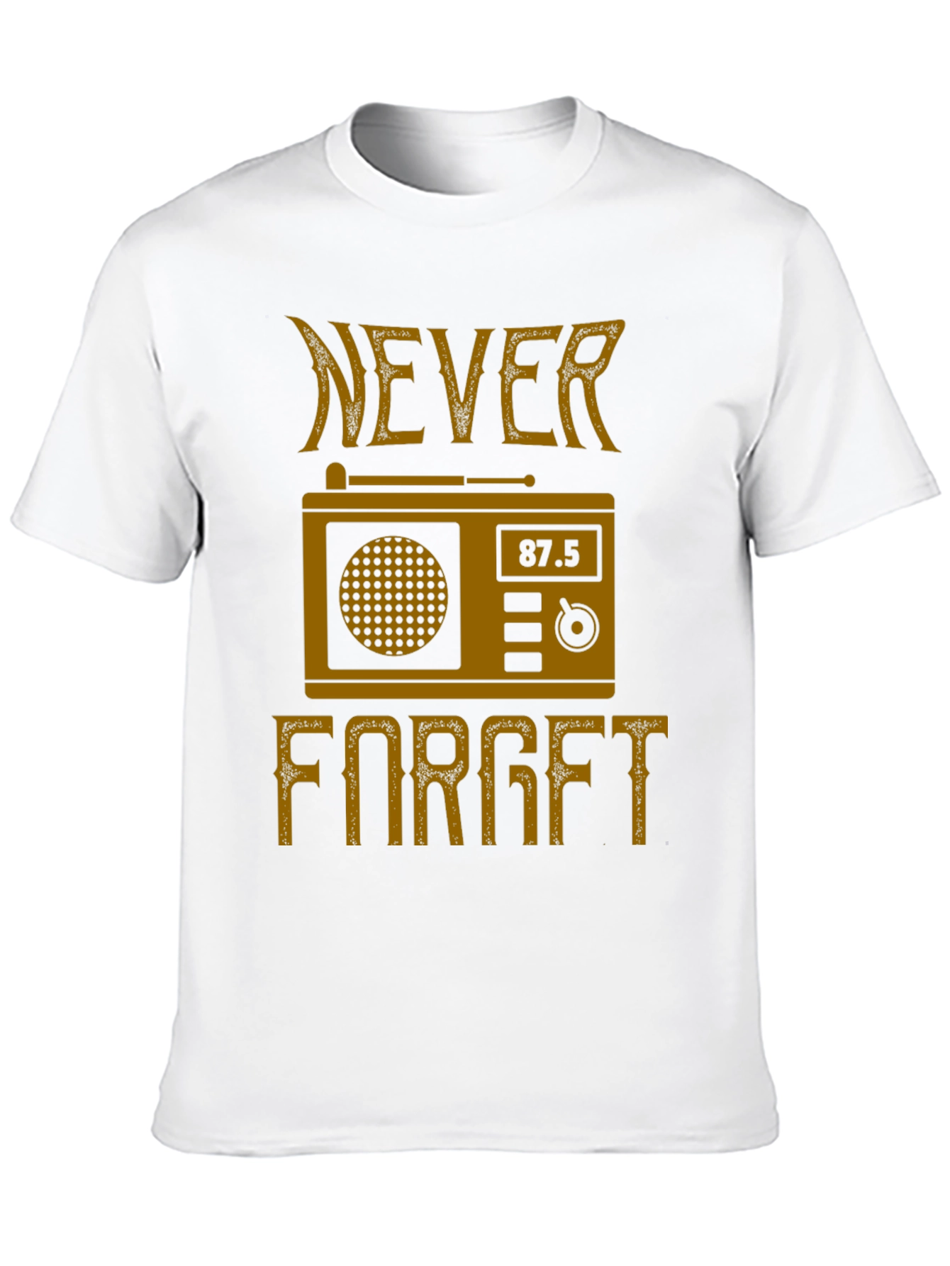 Retro Radio Never Forget Graphic T-Shirt