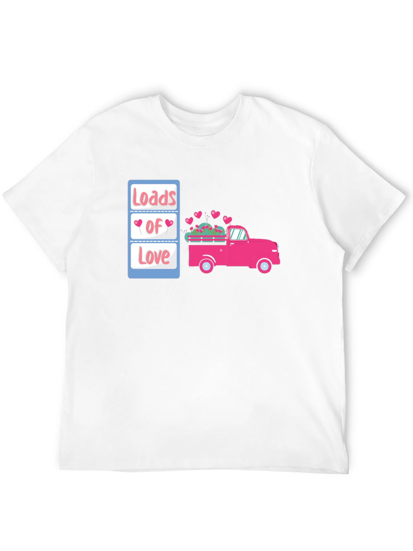 Loads of Love Valentines Truck Graphic Tee