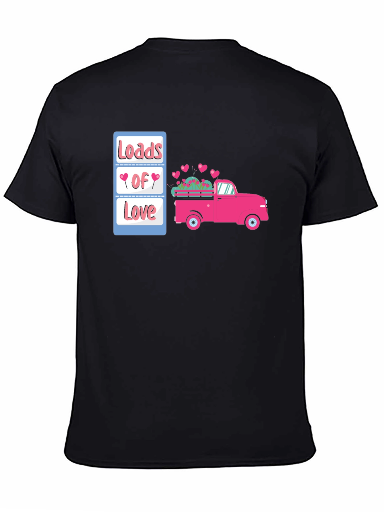 Loads of Love Valentines Truck Graphic Tee