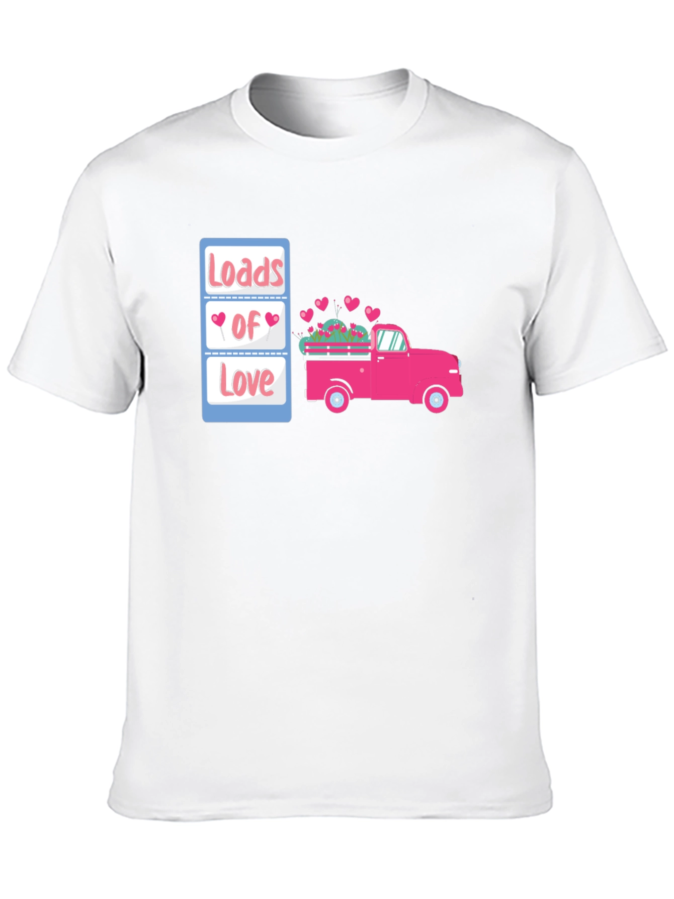 Loads of Love Valentines Truck Graphic Tee