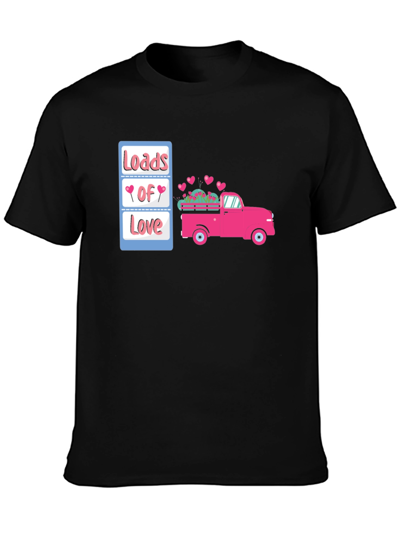 Loads of Love Valentines Truck Graphic Tee