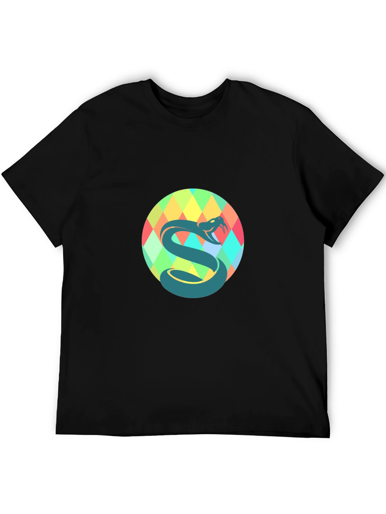 Snake Graphic Black T-Shirt