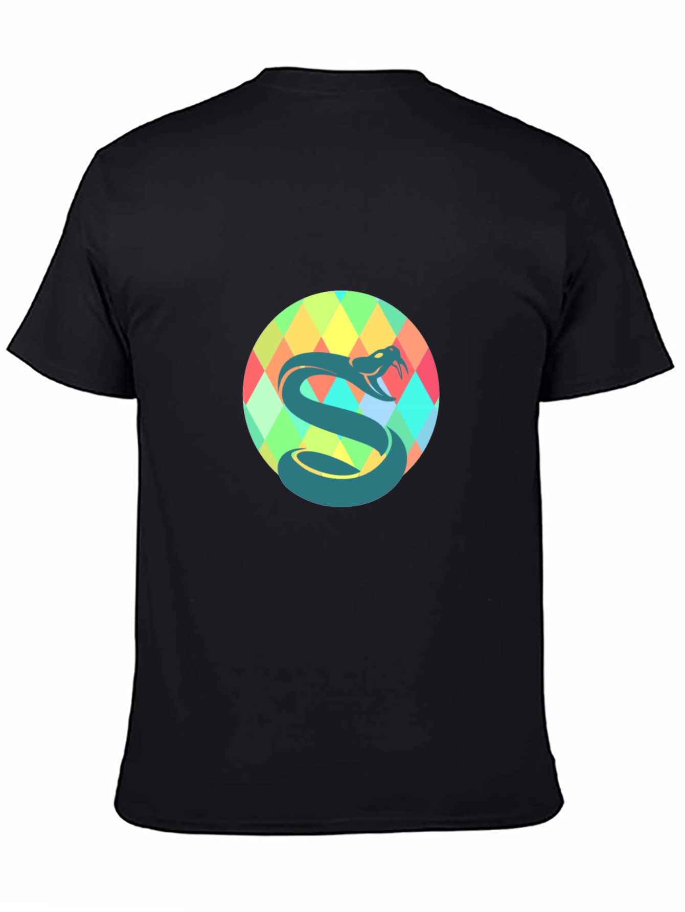 Snake Graphic Black T-Shirt