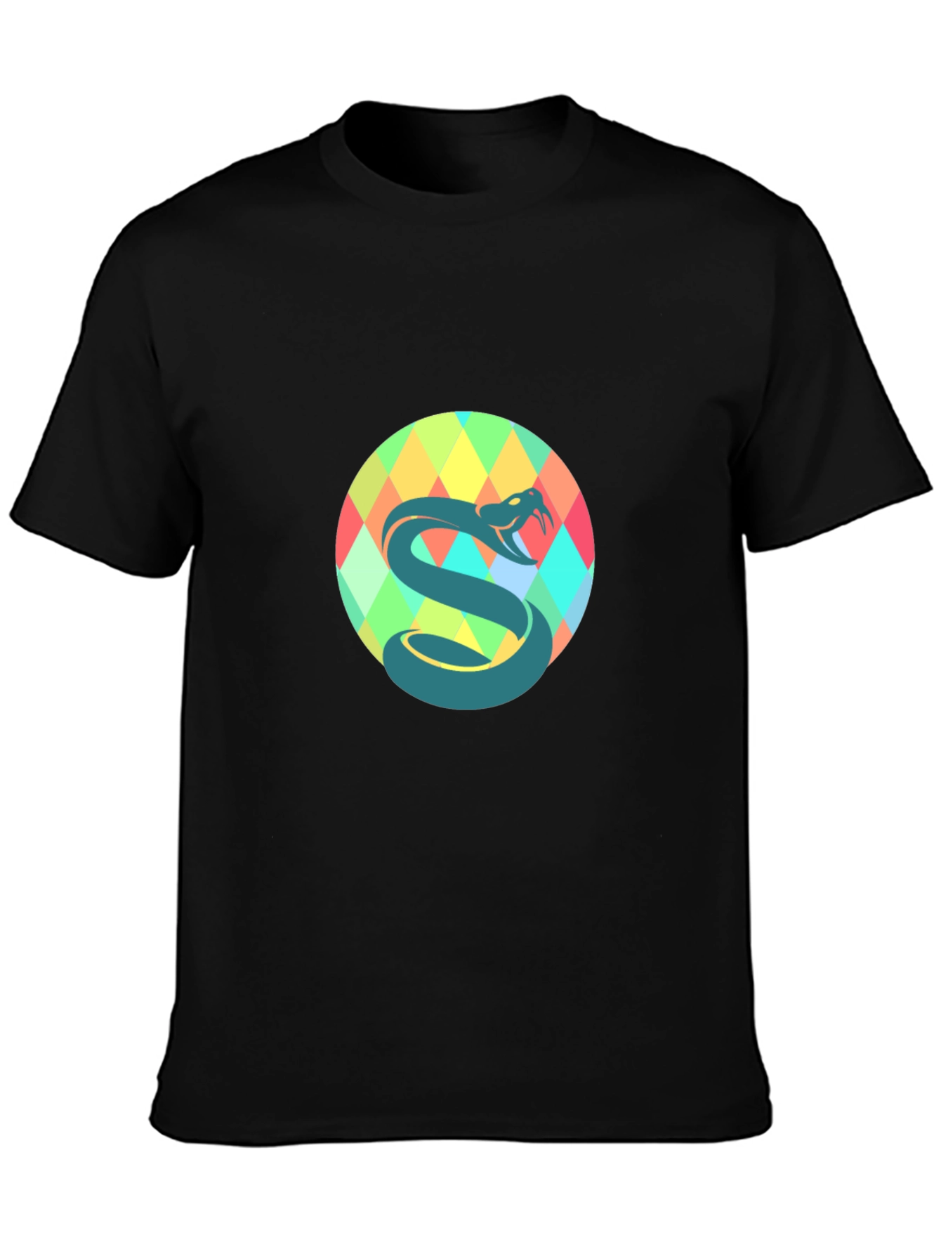 Snake Graphic Black T-Shirt