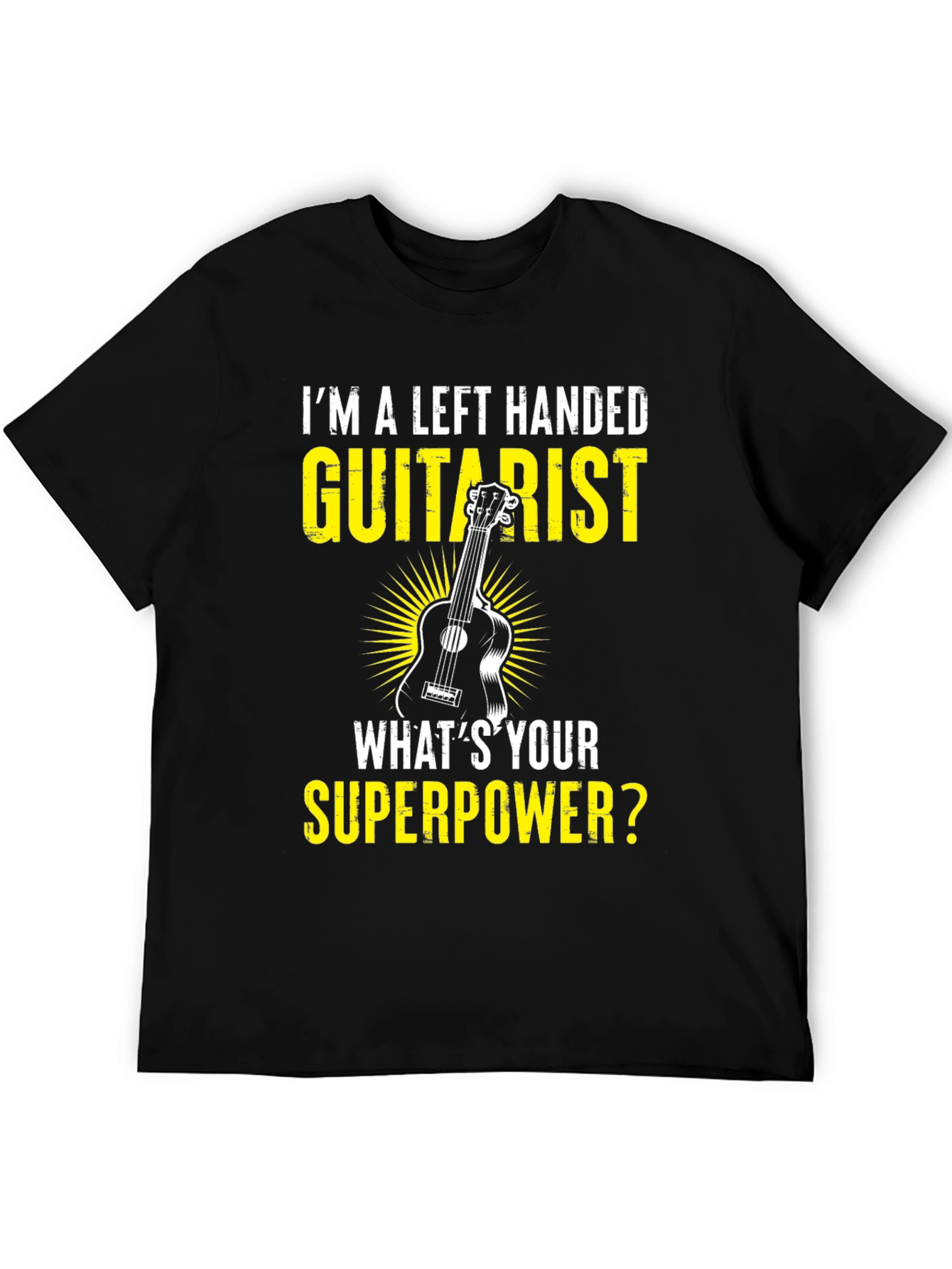 Left Handed Guitarist Superpower T-Shirt