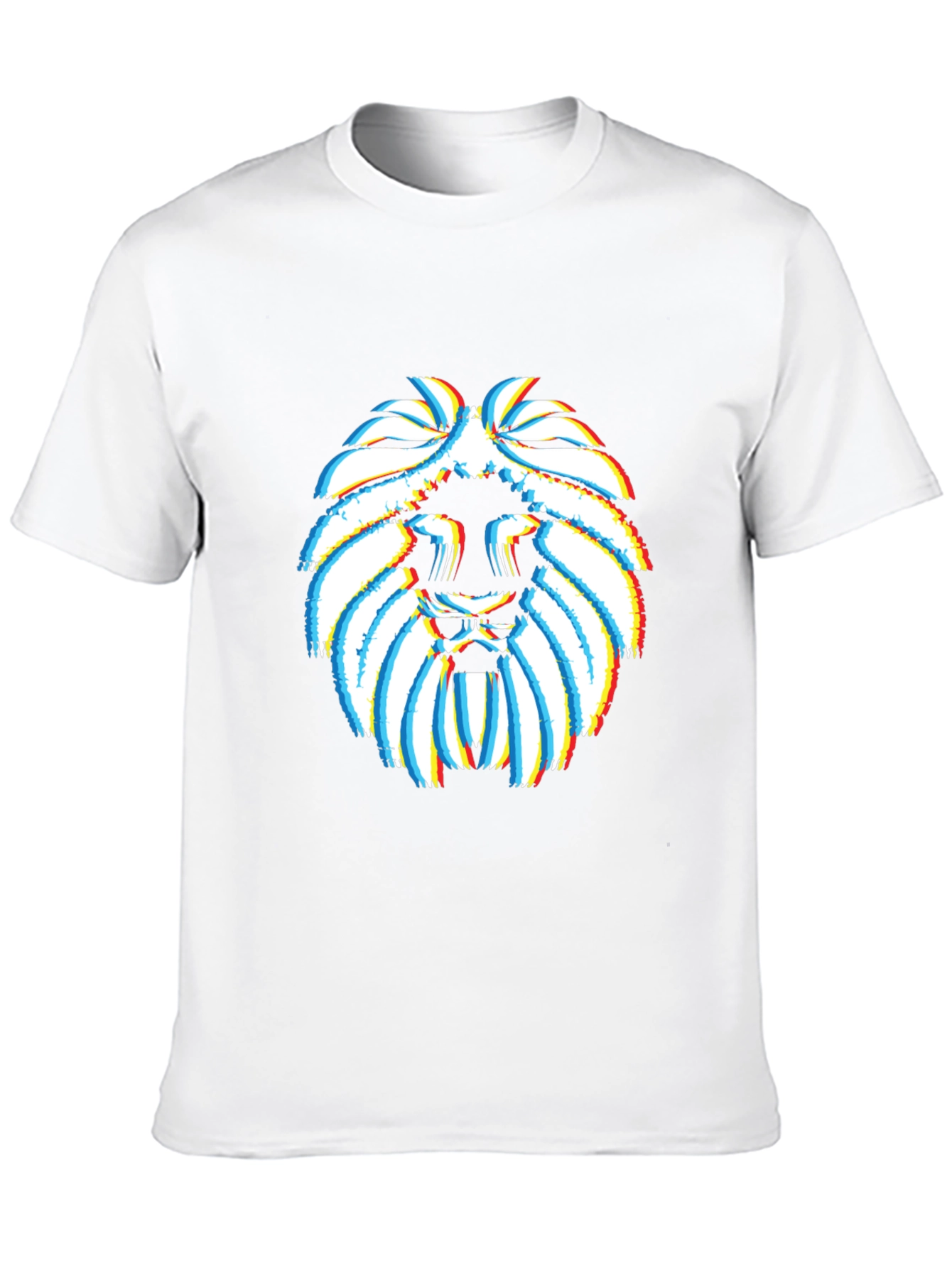 Lion Glitch Graphic T-Shirt - Modern Streetwear
