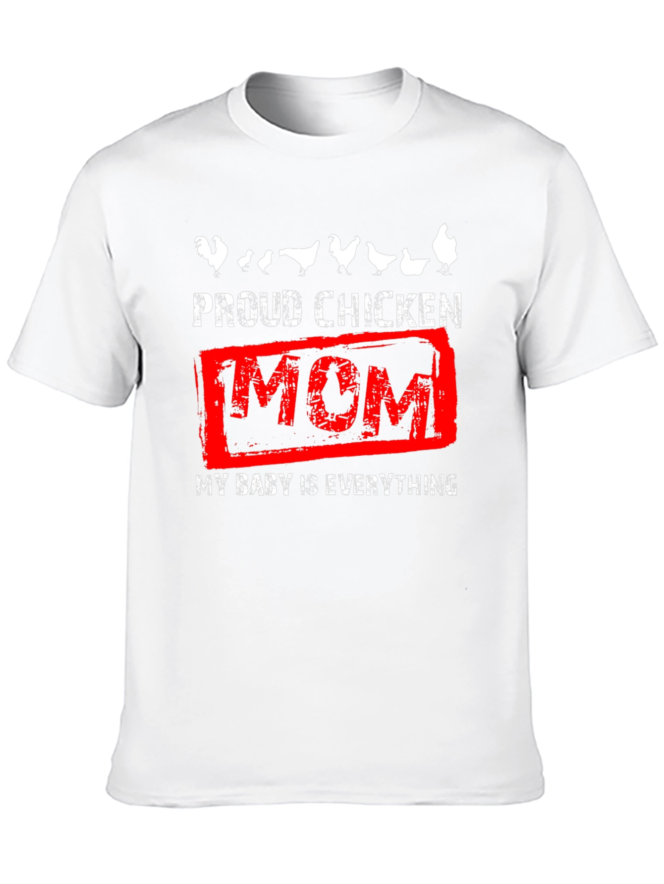 Proud Chicken Mom Graphic T-Shirt