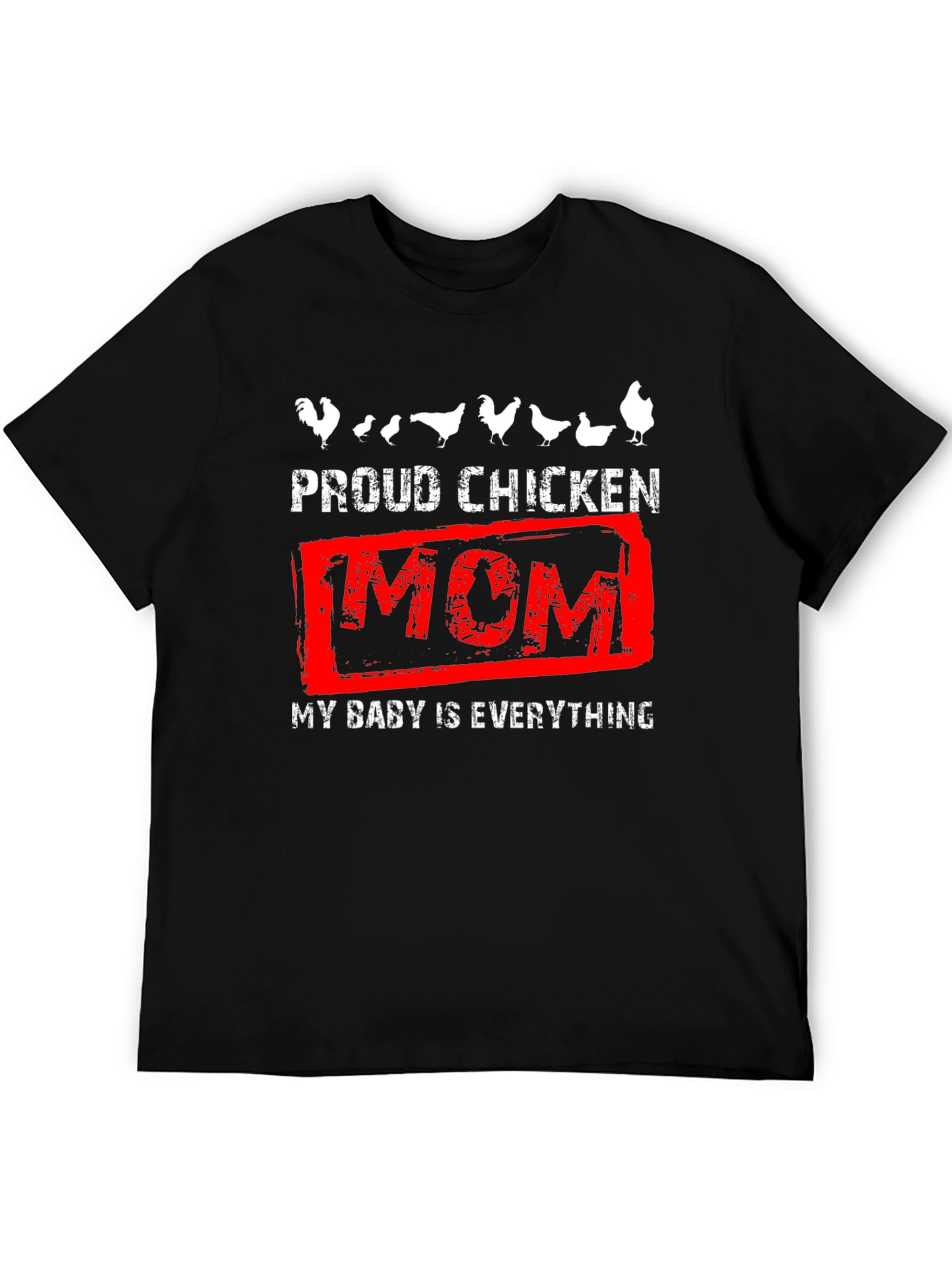 Proud Chicken Mom Graphic T-Shirt