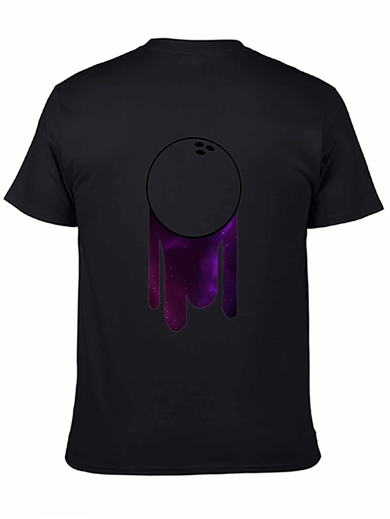 Cosmic Bowling Ball Graphic Tee - Black