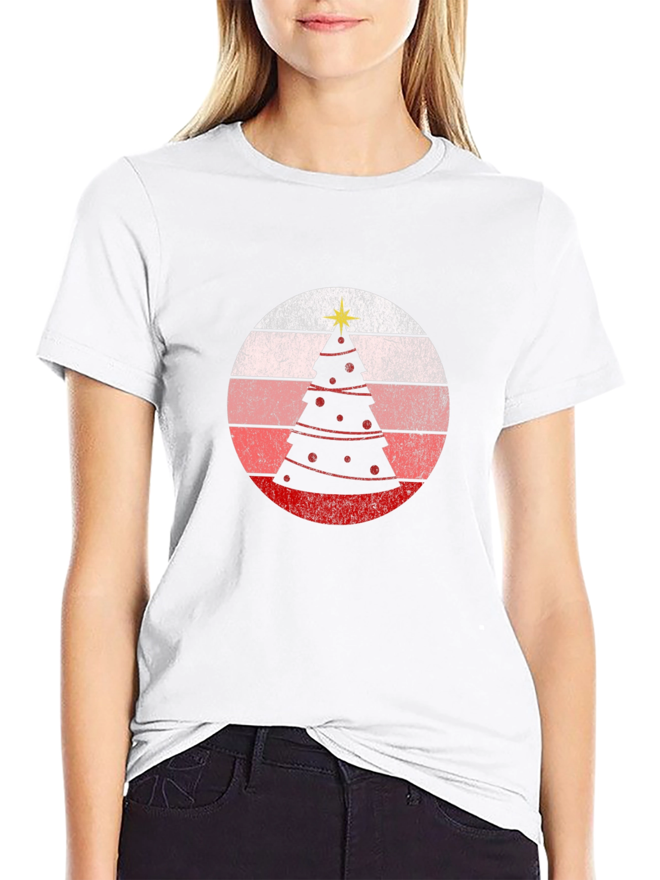 Retro Christmas Tree Graphic Tee