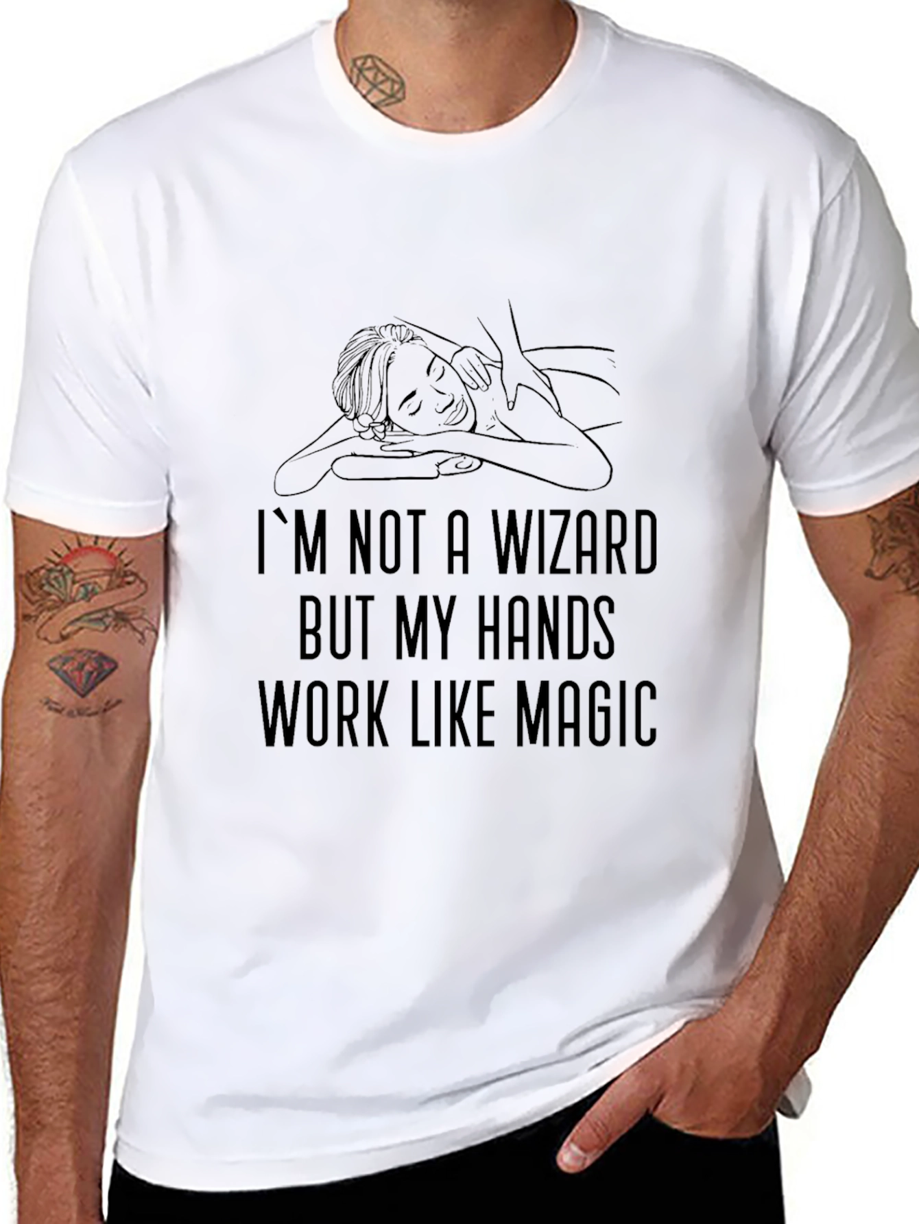Wizard Hands Massage Therapist T-Shirt