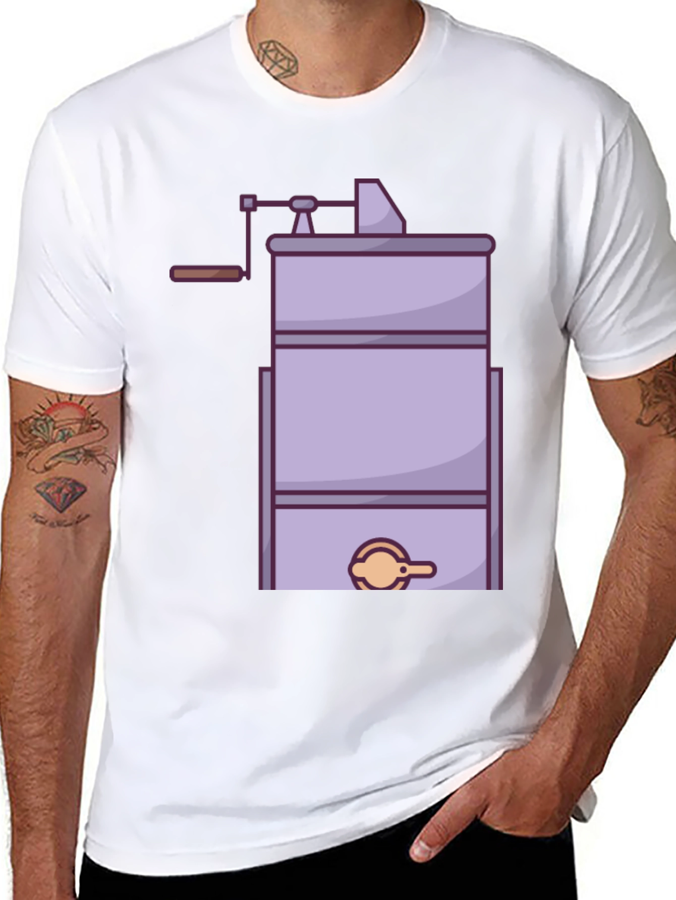 Honey Extractor Graphic Tee - Beekeeping T-Shirt