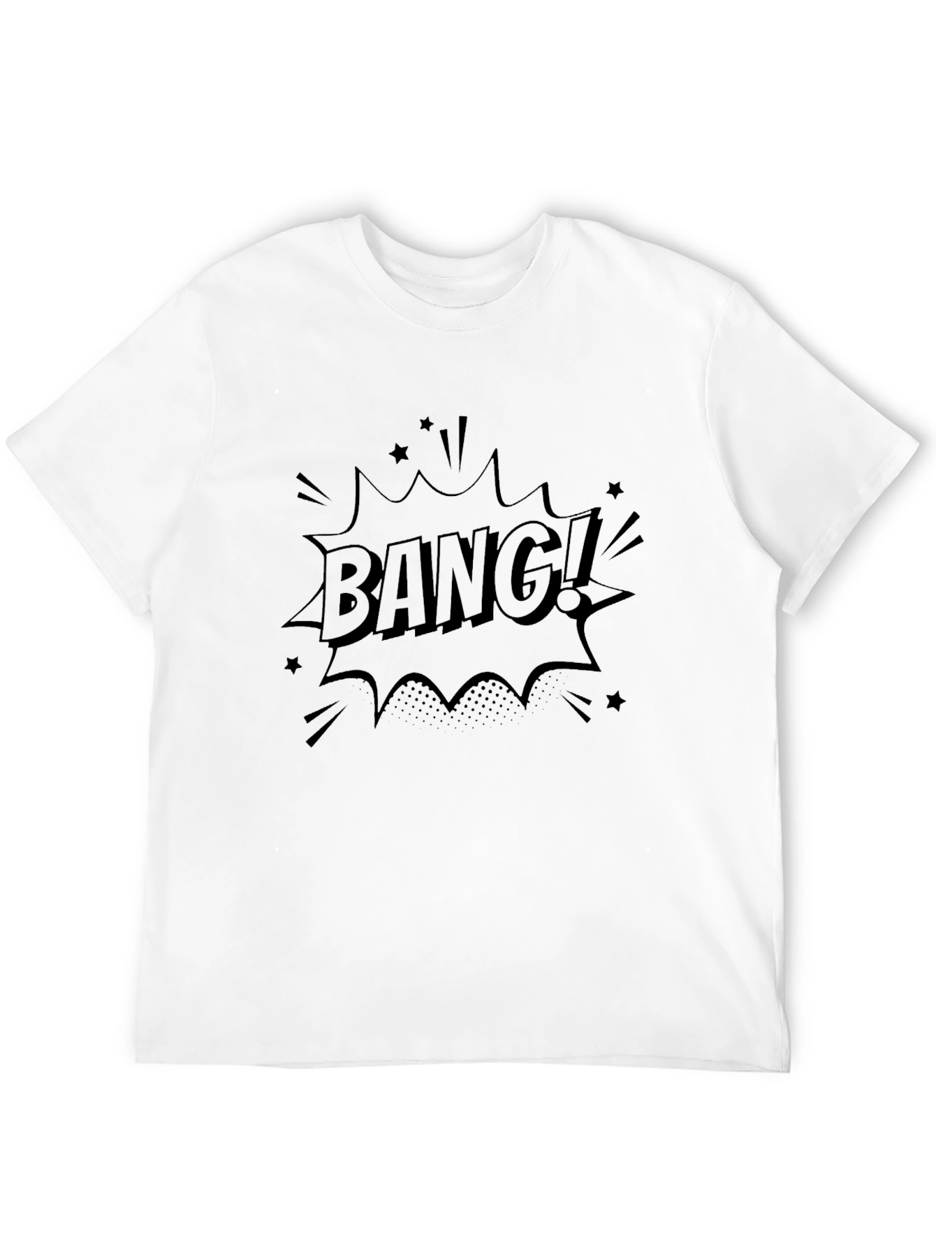 Bang! Graphic Print Black T-Shirt