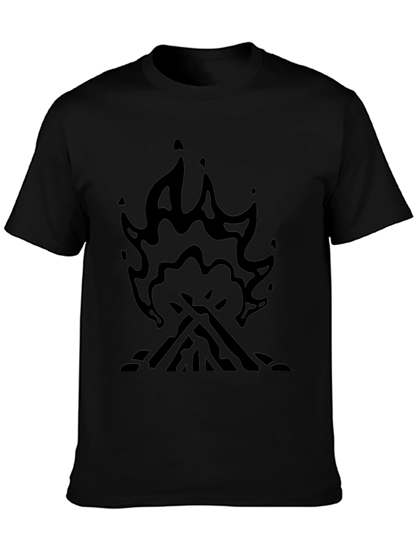 Campfire Graphic T-Shirt - Black