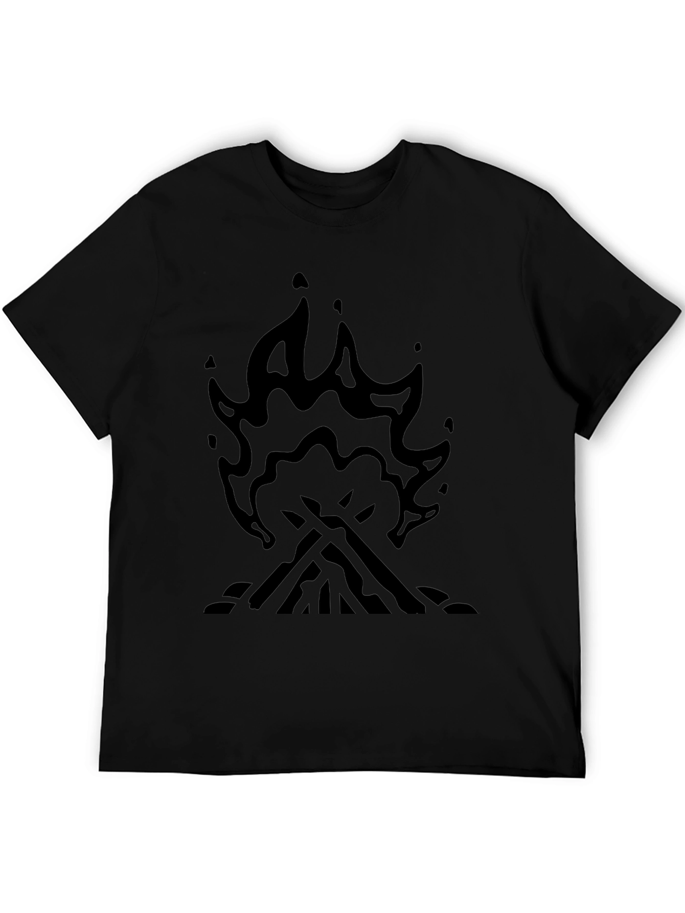 Campfire Graphic T-Shirt - Black