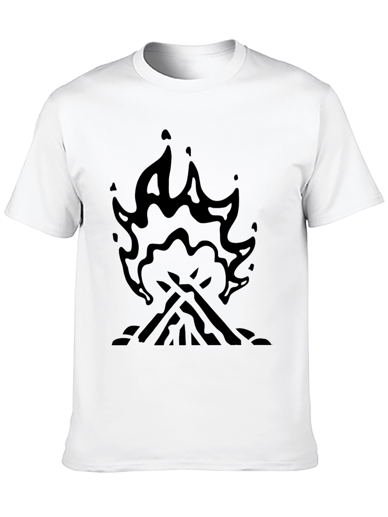 Campfire Graphic T-Shirt - Black