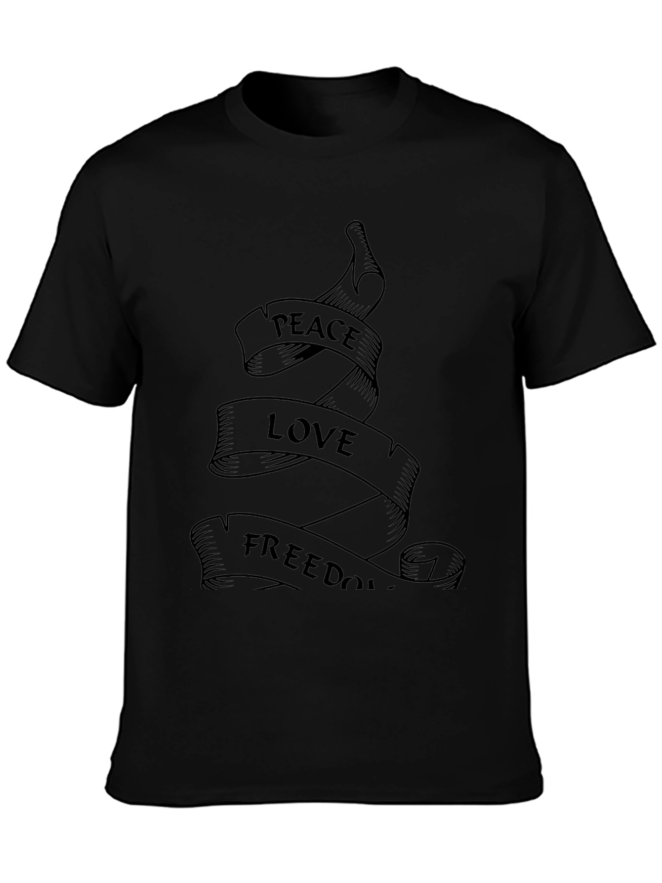 Peace Love Freedom Graphic T-Shirt