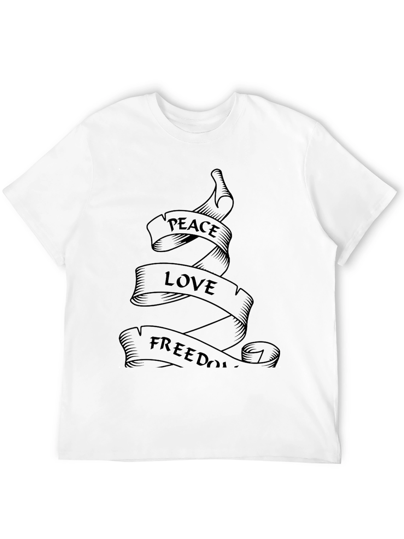 Peace Love Freedom Graphic T-Shirt