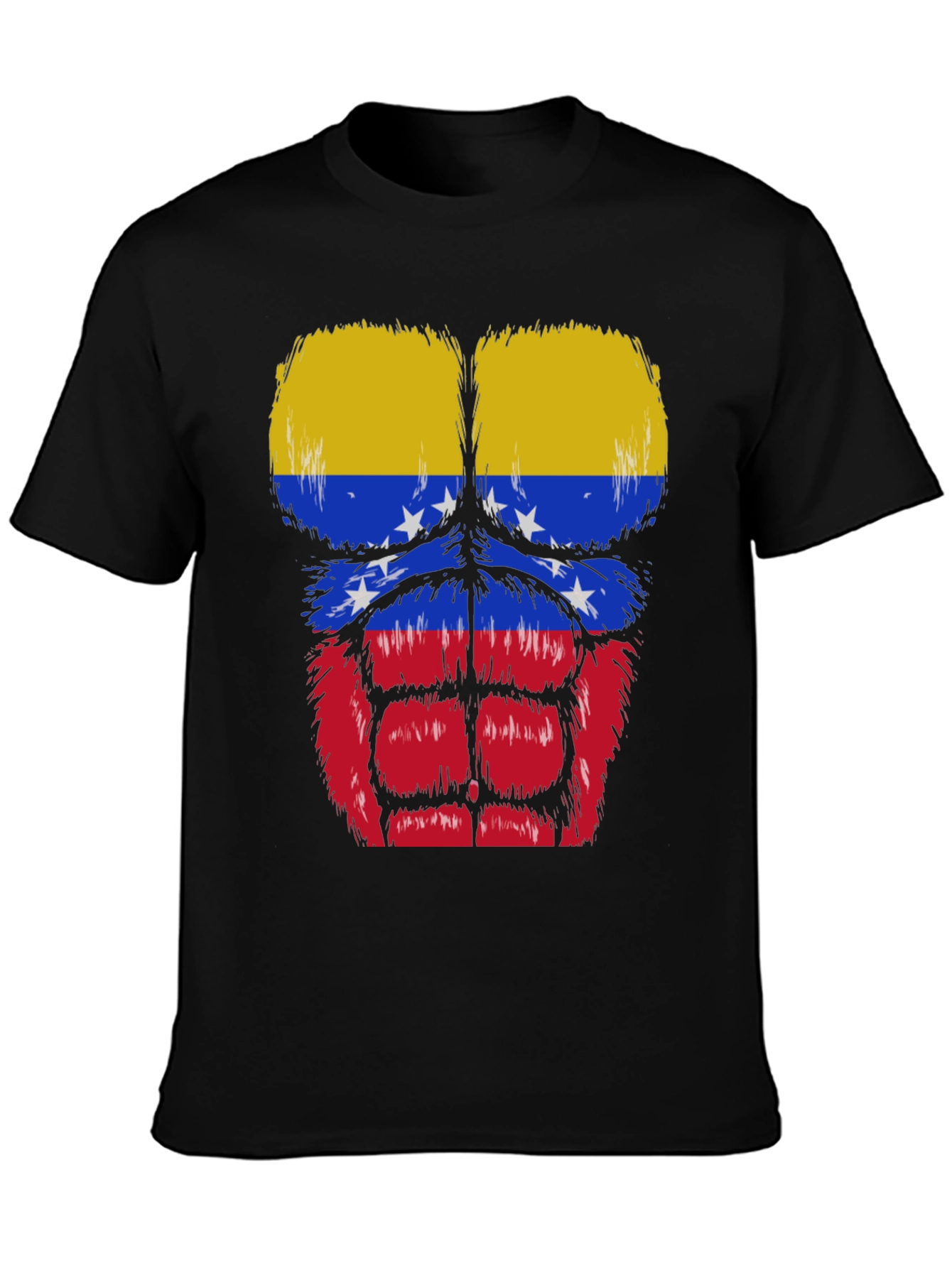 Venezuela Flag Muscle Graphic T-Shirt