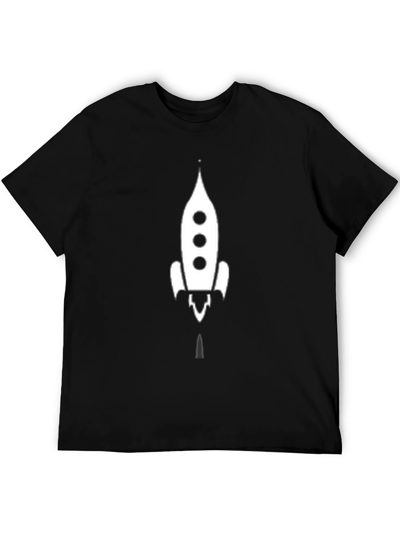 Rocket Graphic T-Shirt - Classic Black Tee
