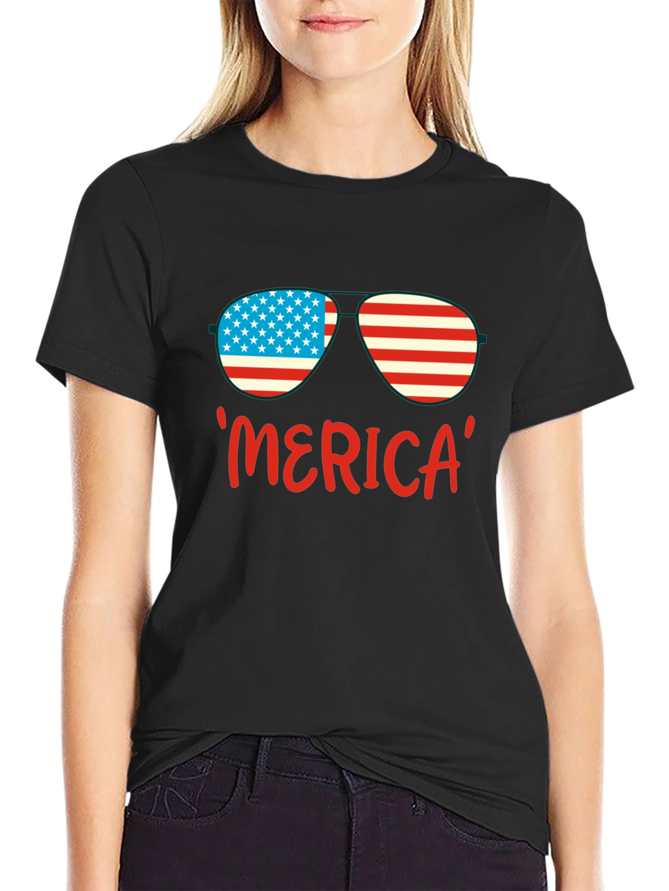 Patriotic Merica Sunglasses T-Shirt