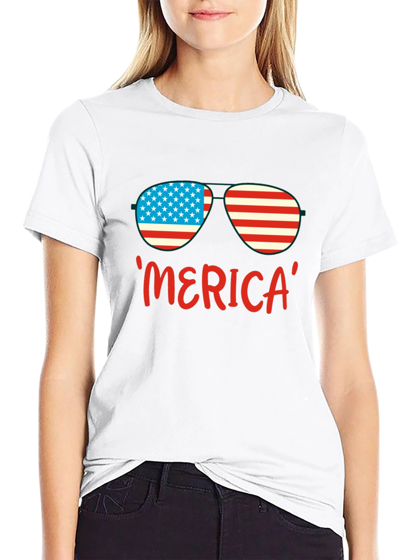 Patriotic Merica Sunglasses T-Shirt