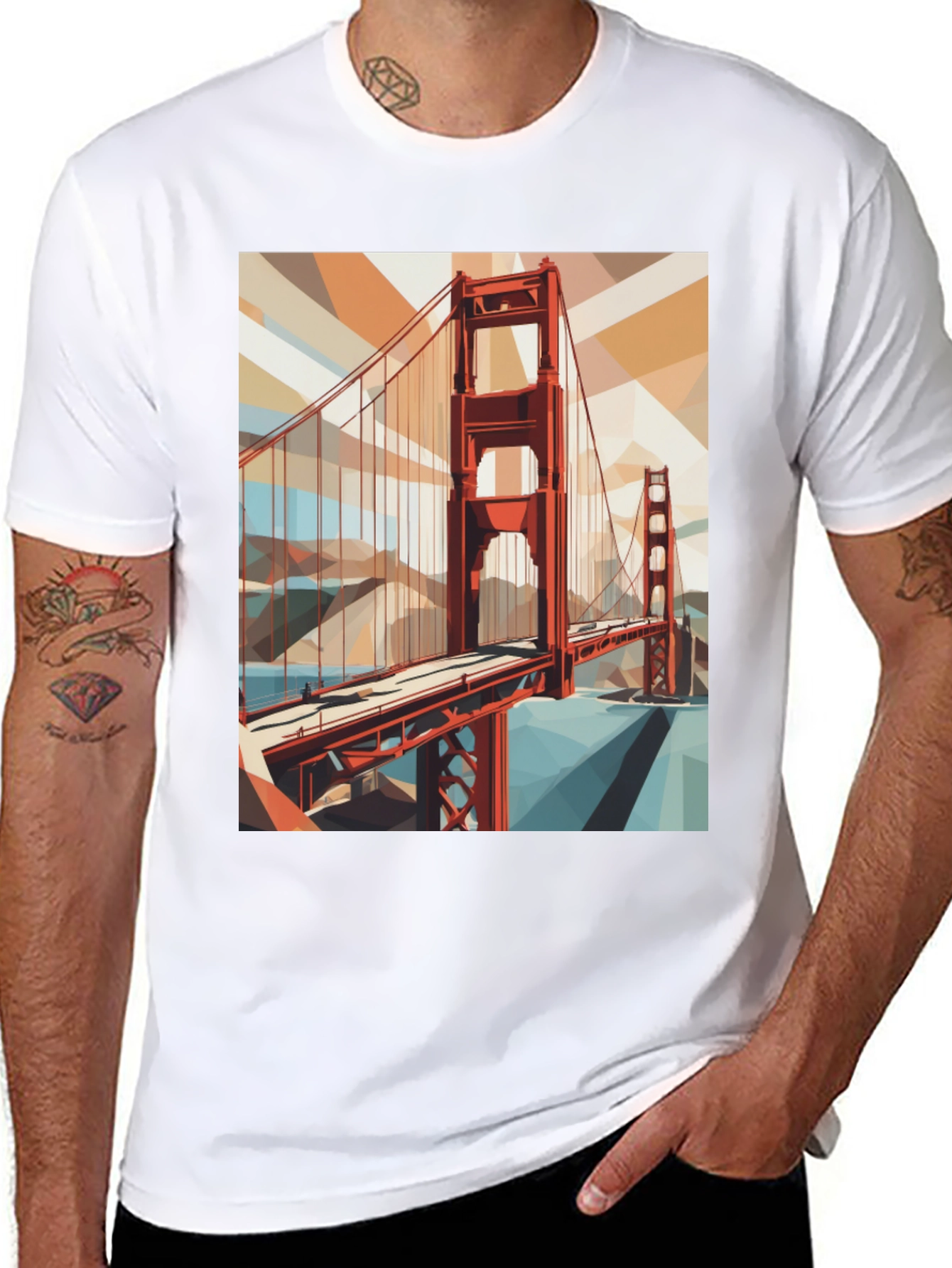 Golden Gate Bridge Graphic Tee - San Francisco Souvenir