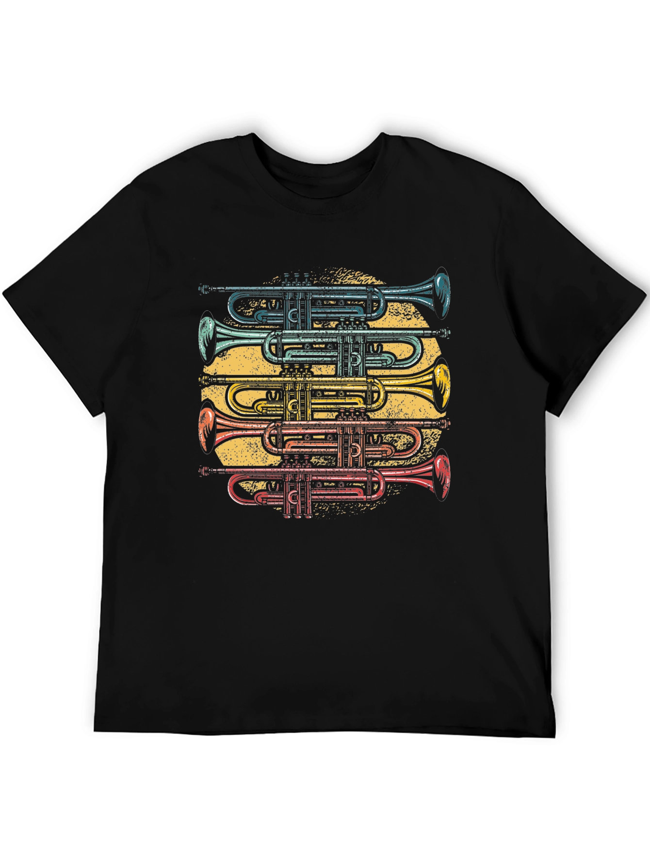 Trumpet Stack Graphic T-Shirt