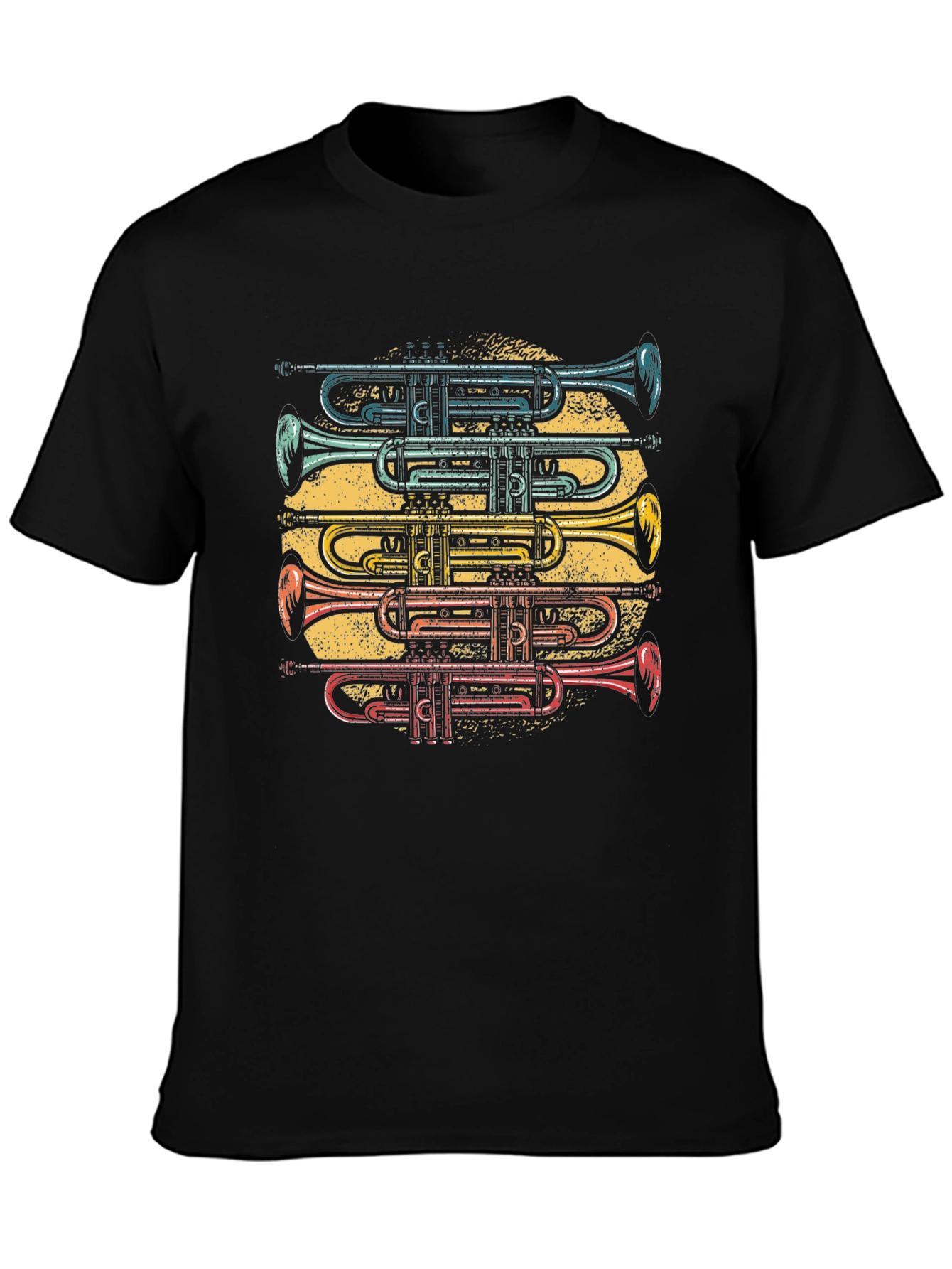 Trumpet Stack Graphic T-Shirt