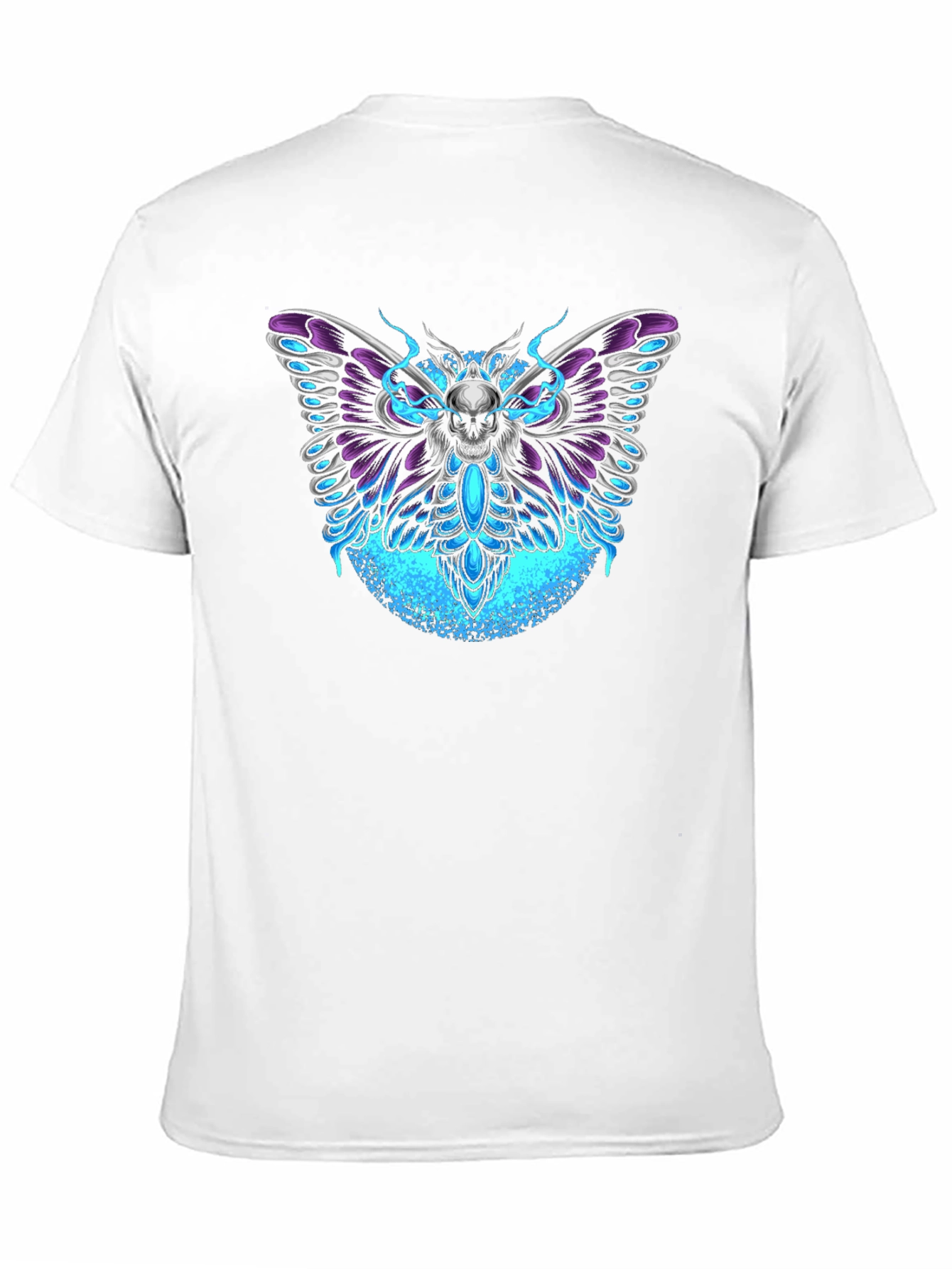 Skull Moth Graphic T-Shirt - Dark Aesthetic Tee