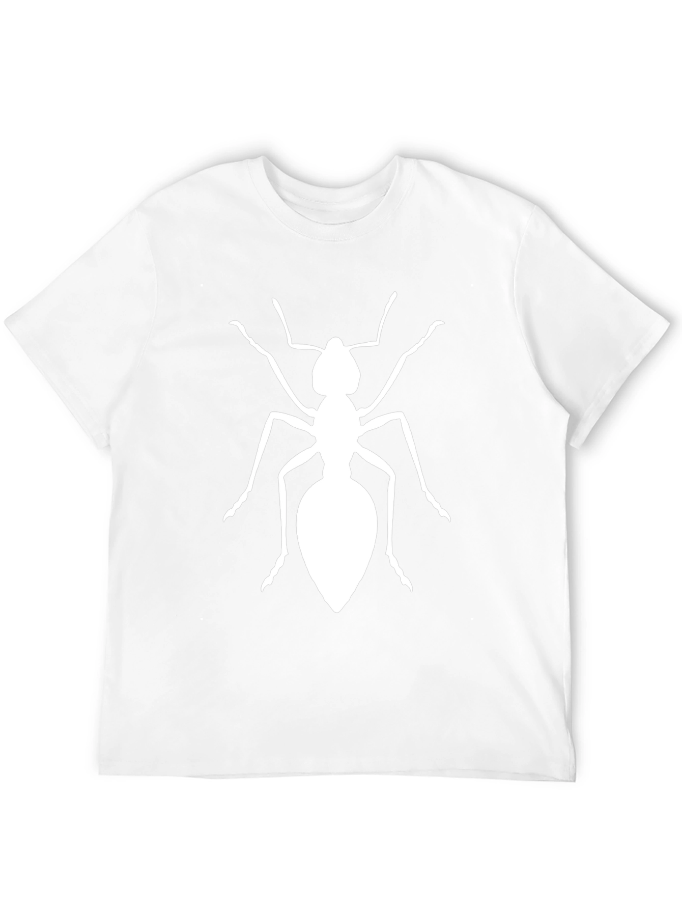 Ant Graphic Tee - Black Cotton Casual