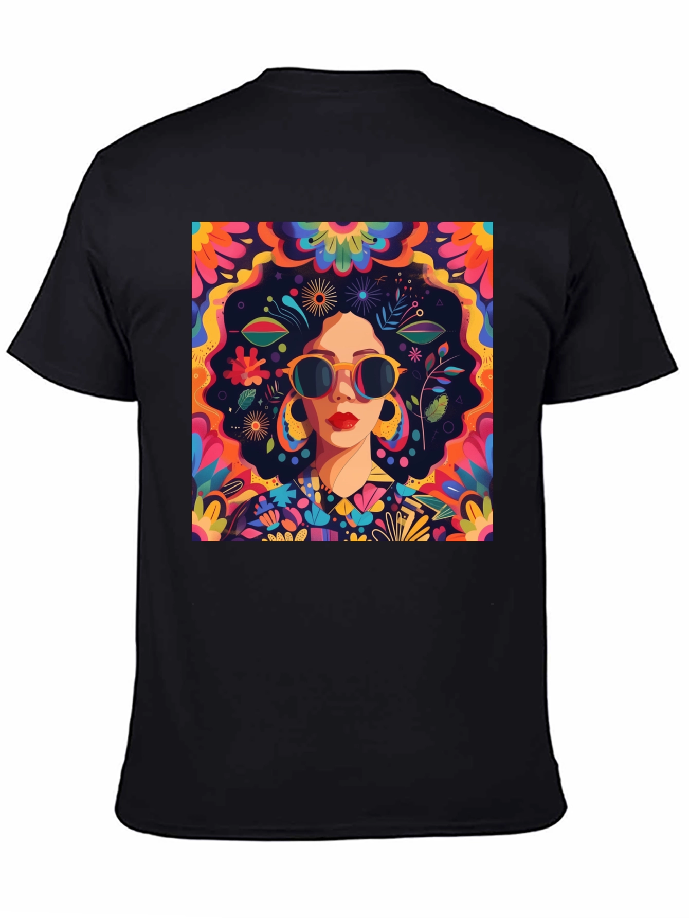 Retro Floral Graphic Tee - Unique Design