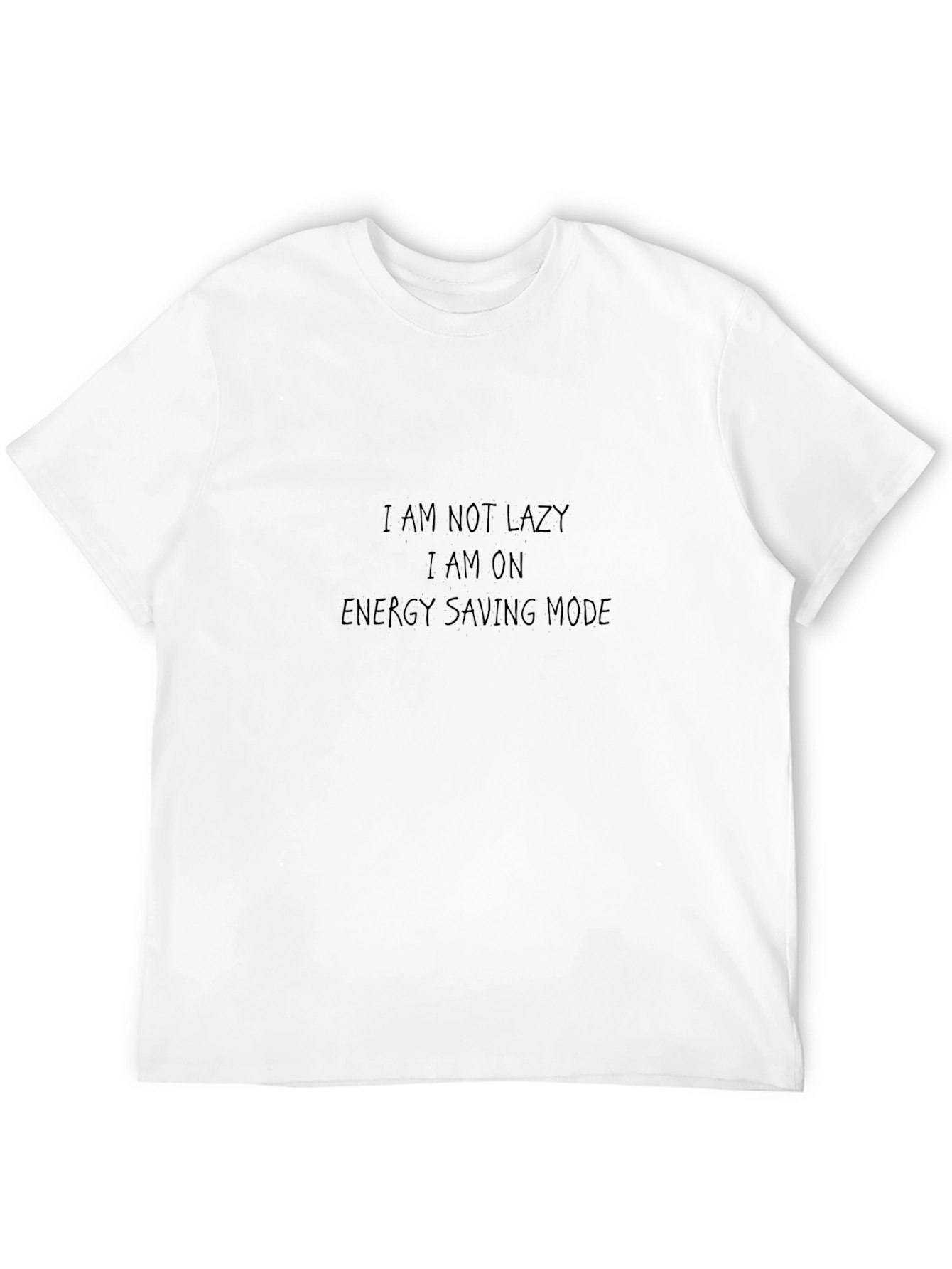 Energy Saving Mode Black T-Shirt