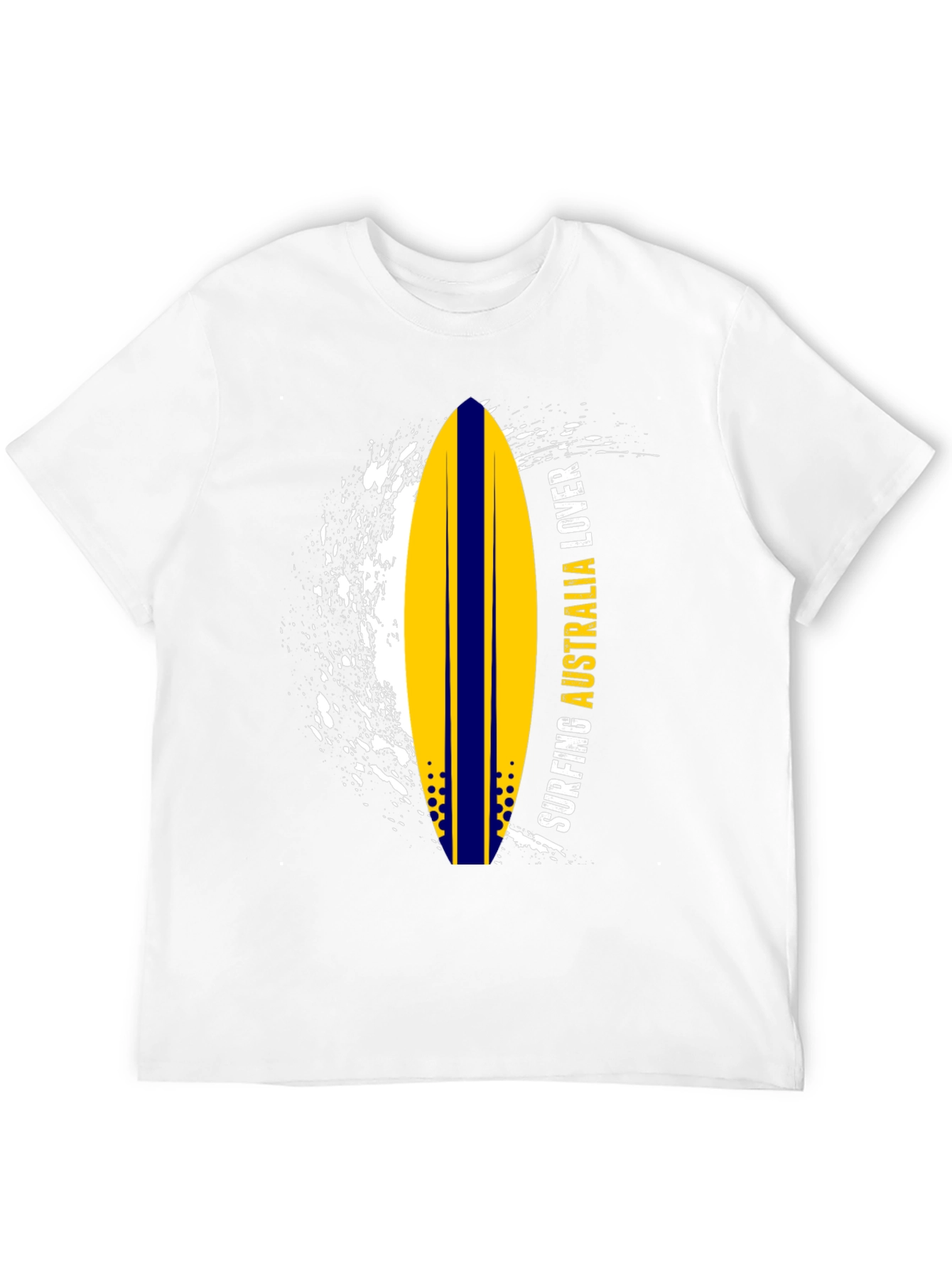 Surfing Australia Lover T-Shirt - Black Surfboard Tee