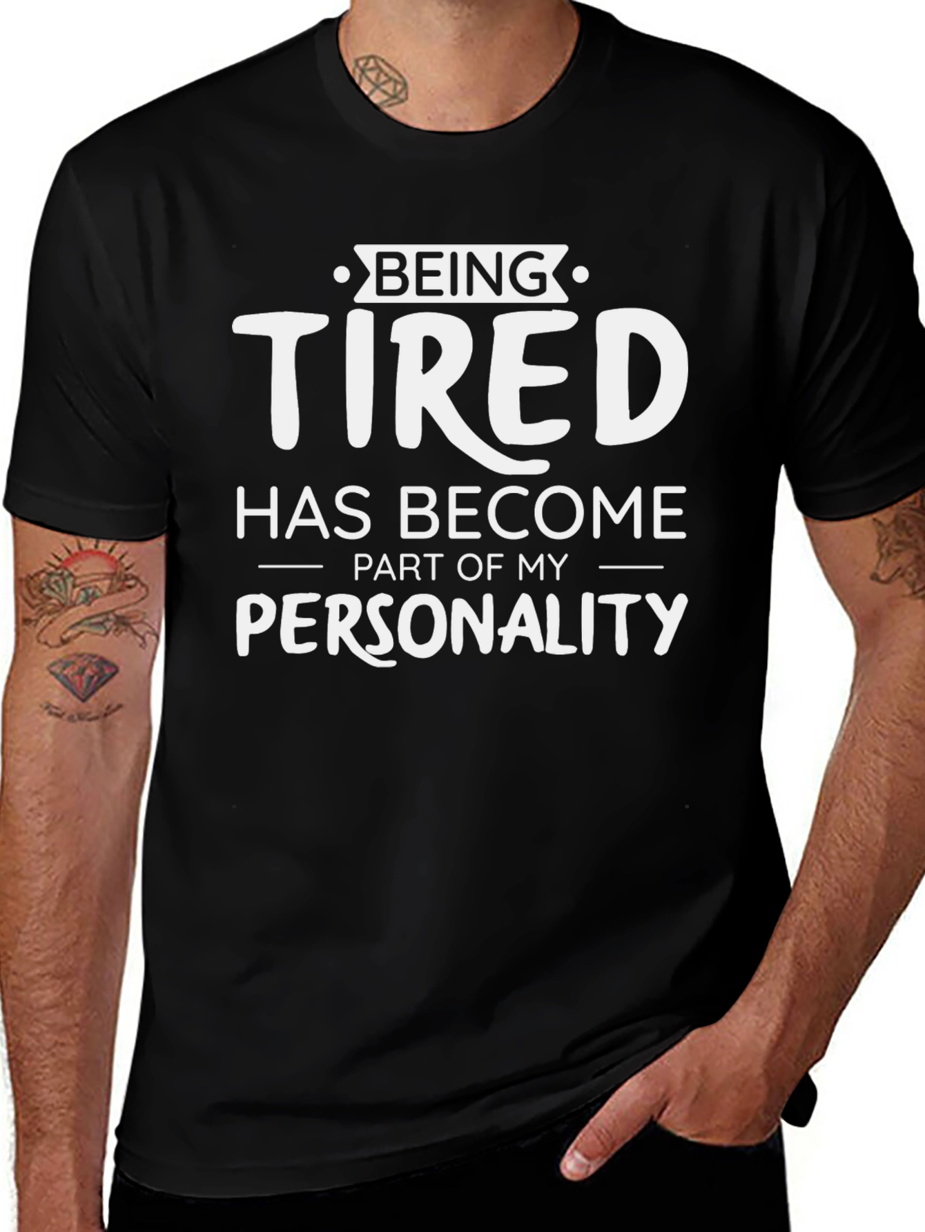 Funny Being Tired Graphic T-Shirt