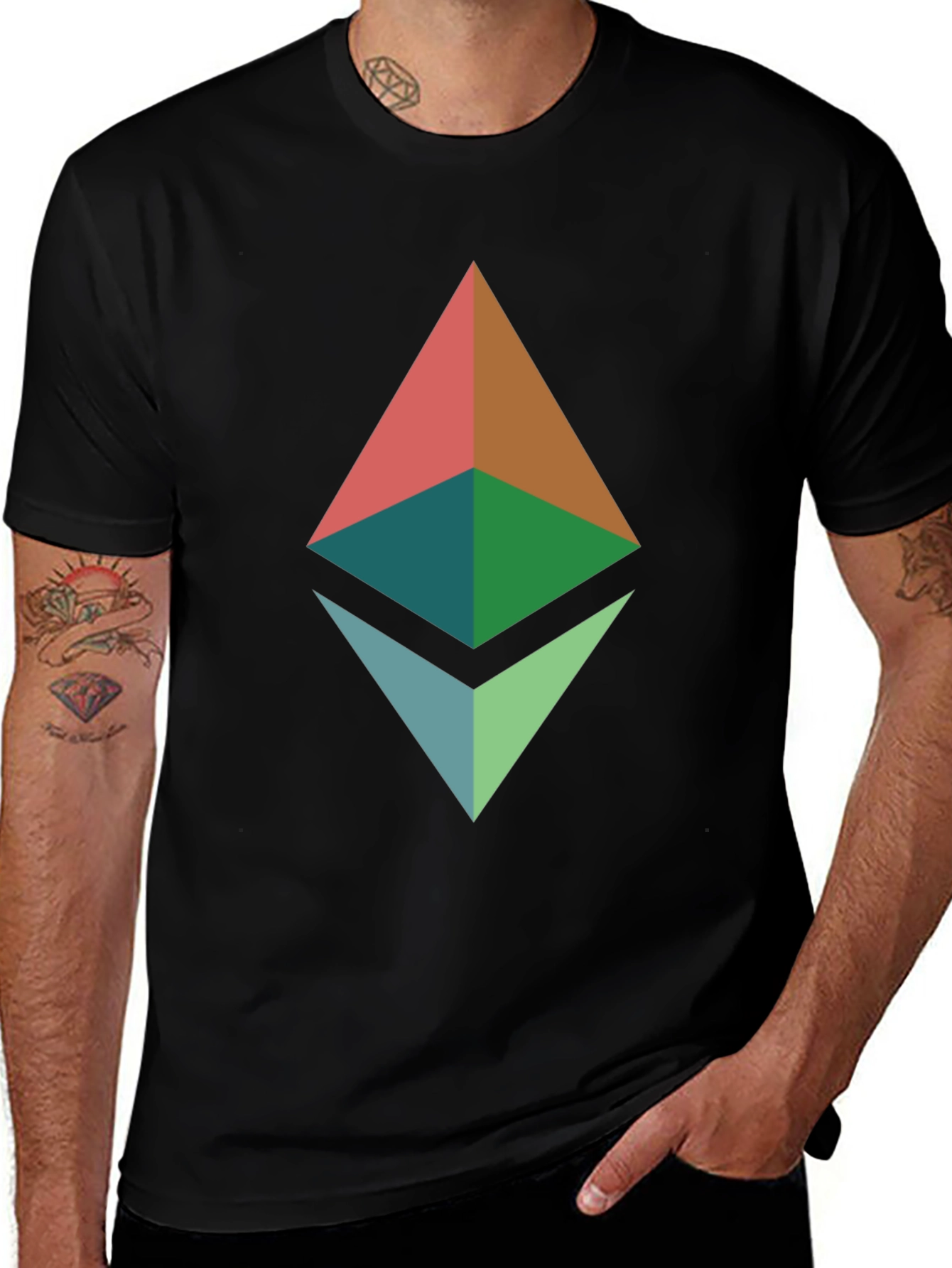 Ethereum Logo Graphic T-Shirt - Modern Crypto Tee