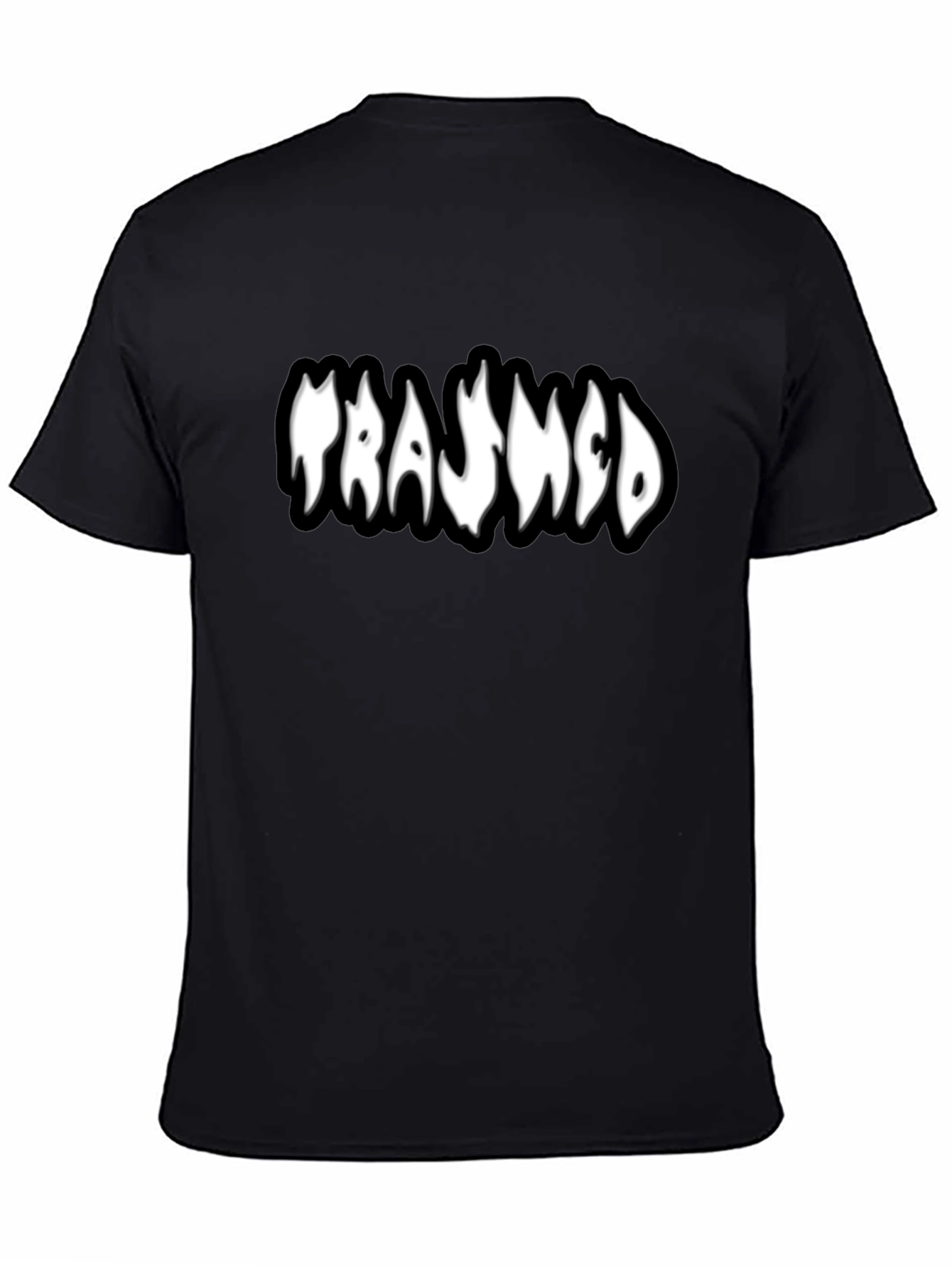 Trashed Black T-Shirt - Unique Graphic Tee