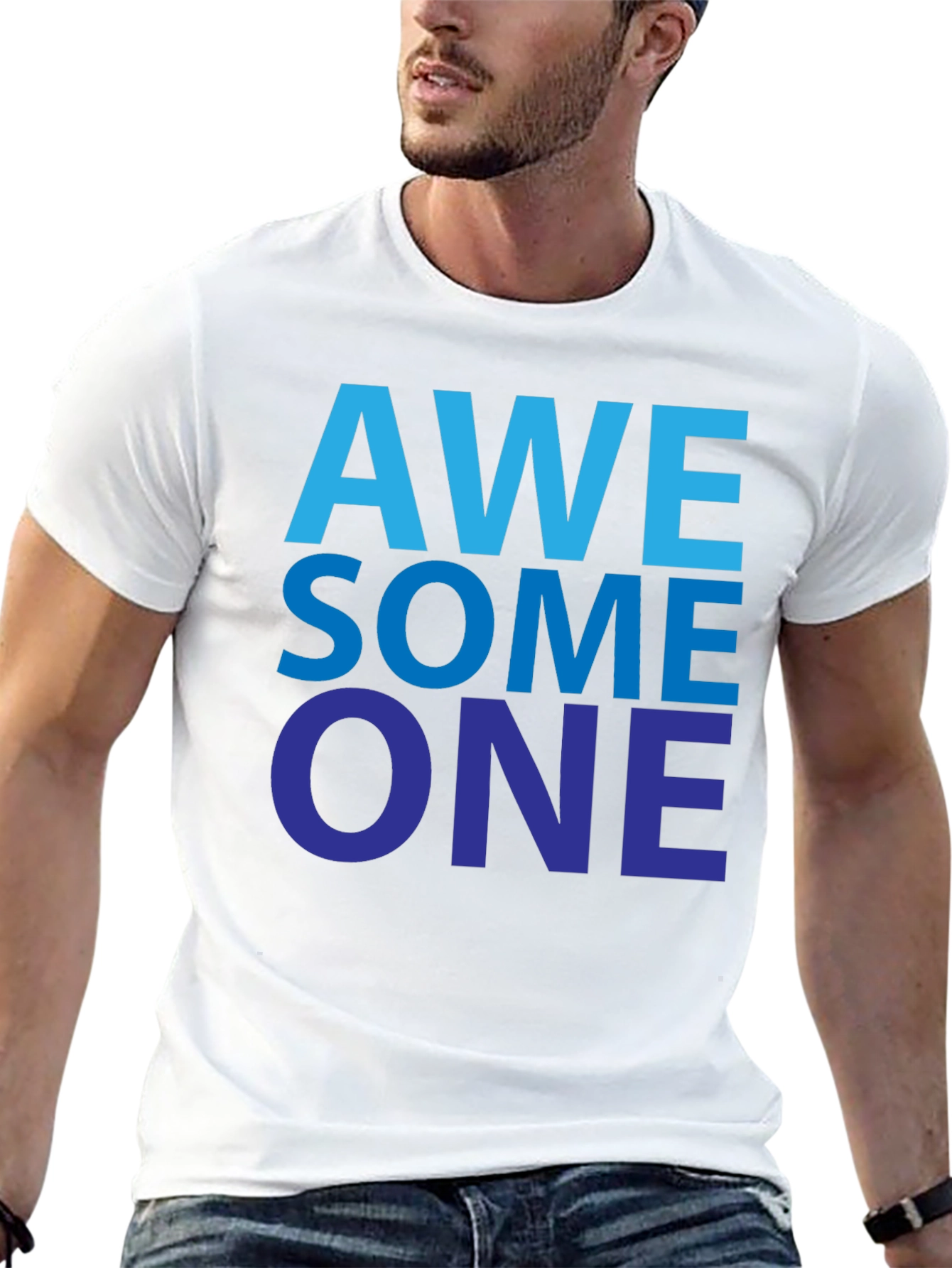Awesome One Graphic Tee - Mens Black T-Shirt