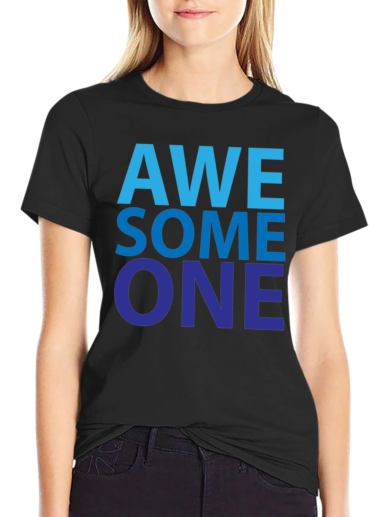 Awesome One Graphic Tee - Mens Black T-Shirt