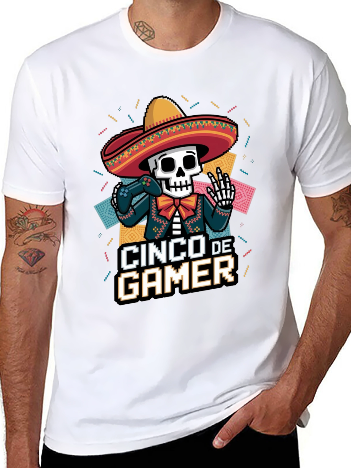 Cinco de Gamer T-Shirt - Black