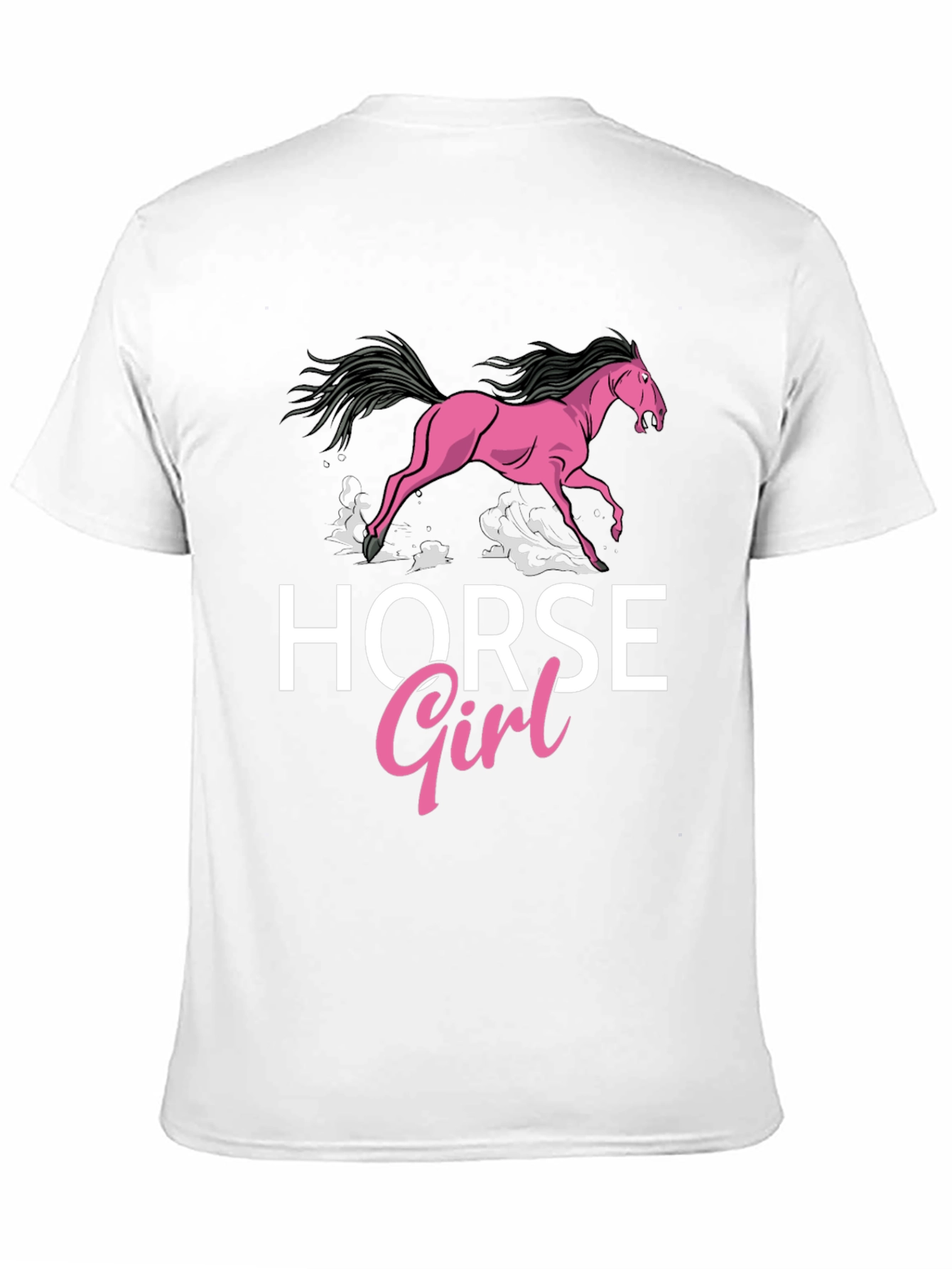 Horse Girl T-Shirt - Black Cotton Tee