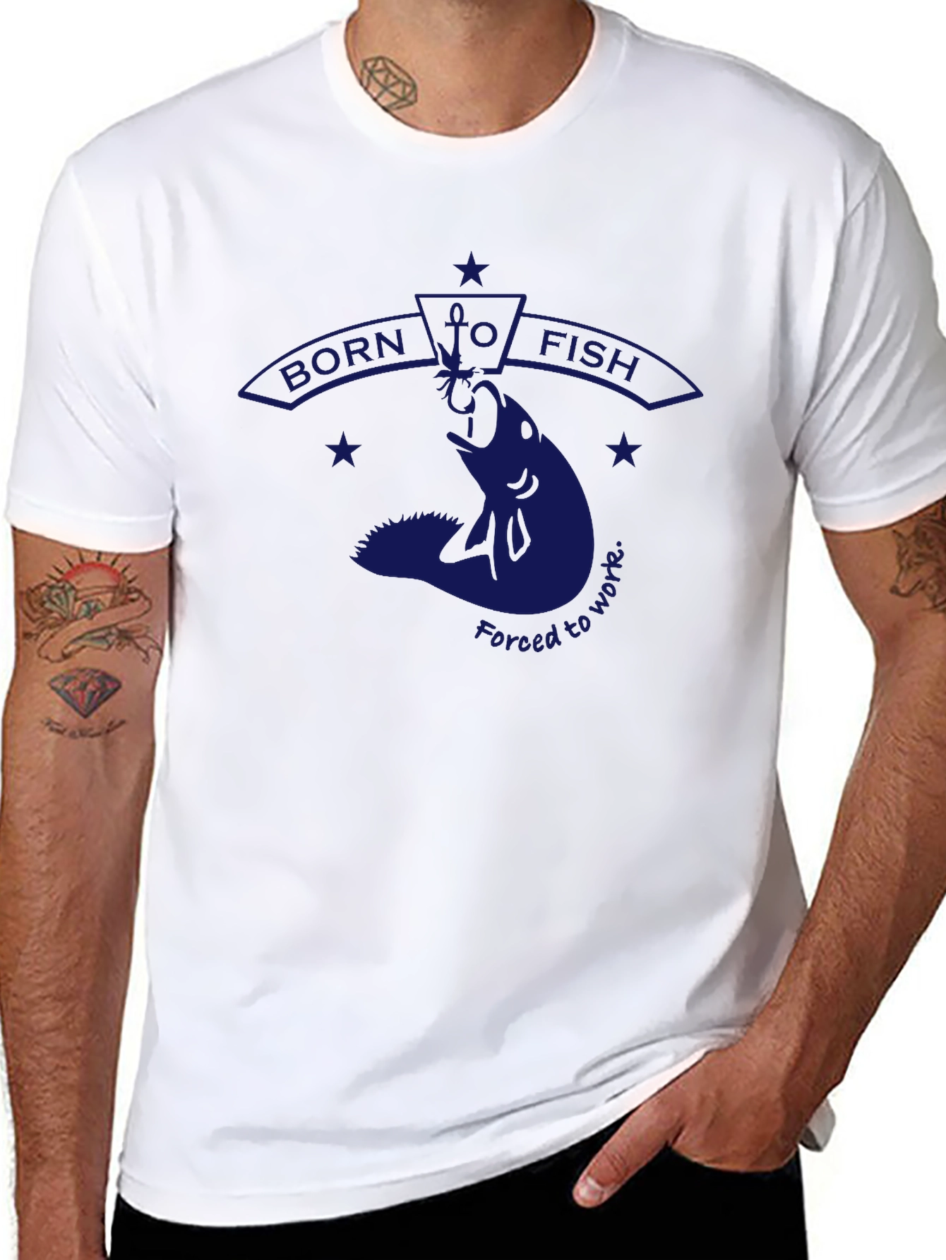 Born To Fish T-Shirt - Fishing Enthusiast Tee