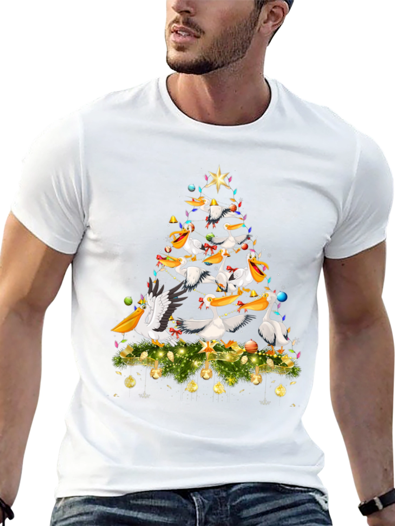 Pelican Christmas Tree Graphic Tee