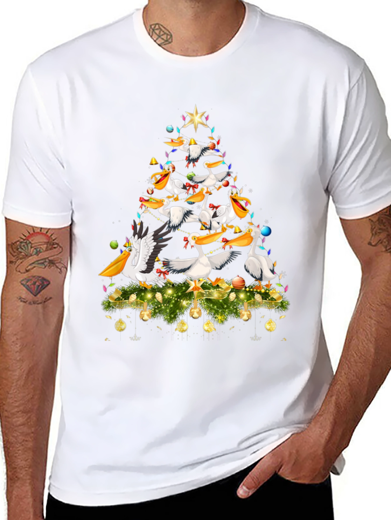 Pelican Christmas Tree Graphic Tee