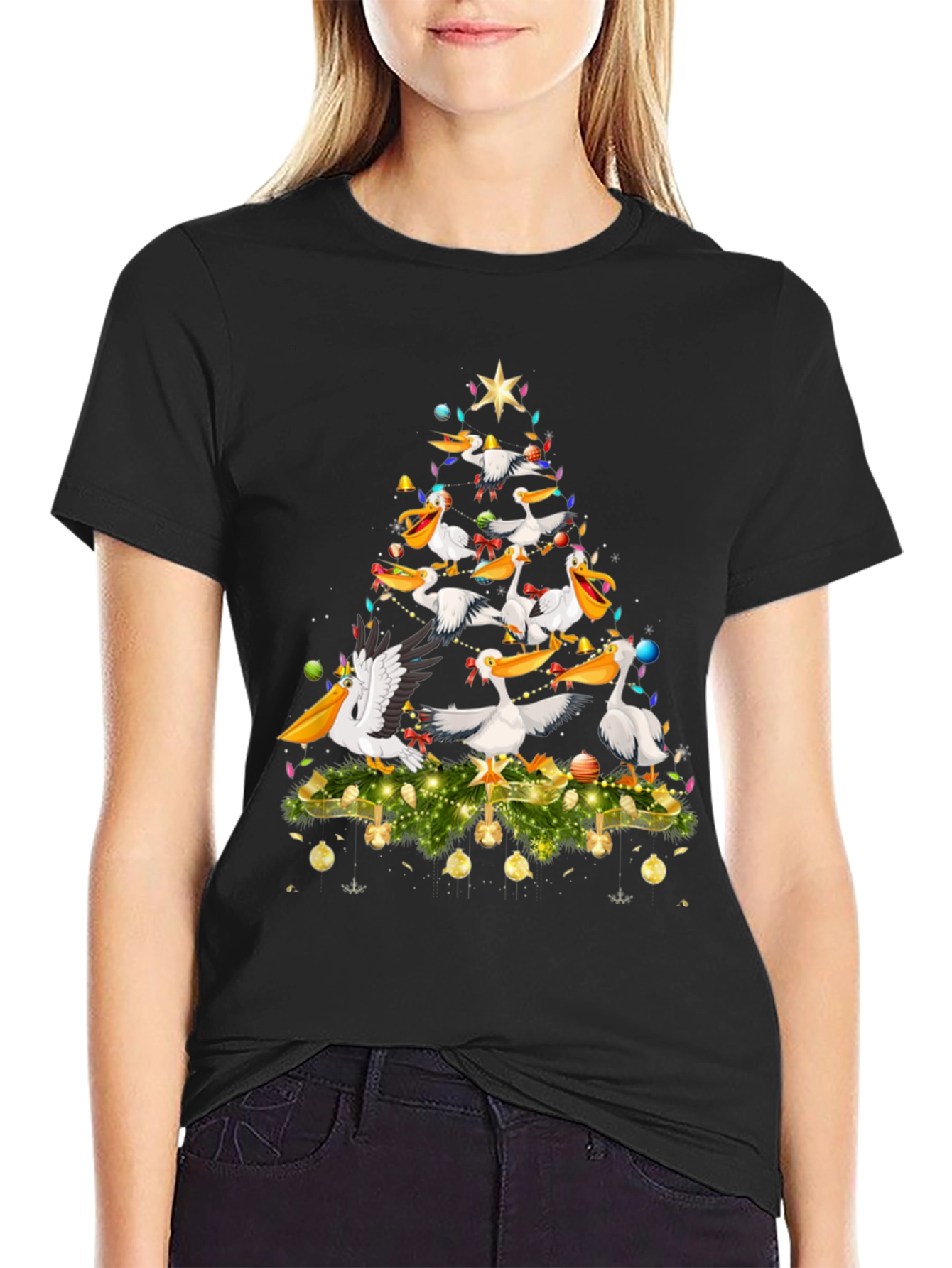 Pelican Christmas Tree Graphic Tee
