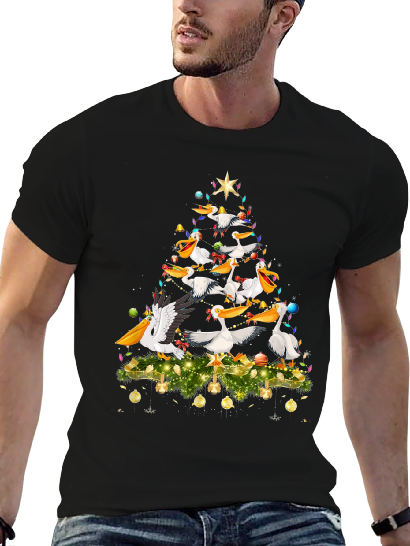 Pelican Christmas Tree Graphic Tee
